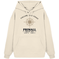 Follow the Coast – Priwall Kompass - Organic Oversize Hoodie