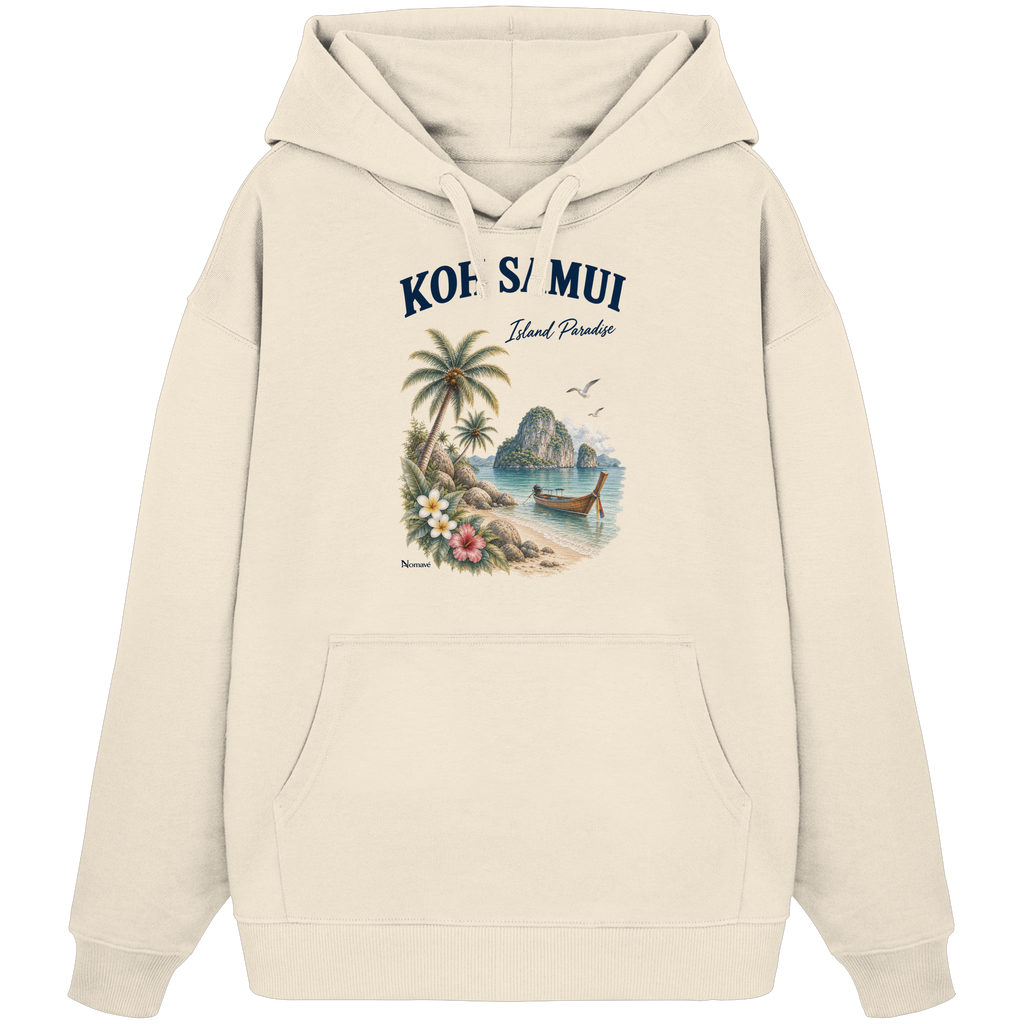 Koh Samui Thailand – Island Paradise – Tropical Vintage - Bio Oversize Hoodie