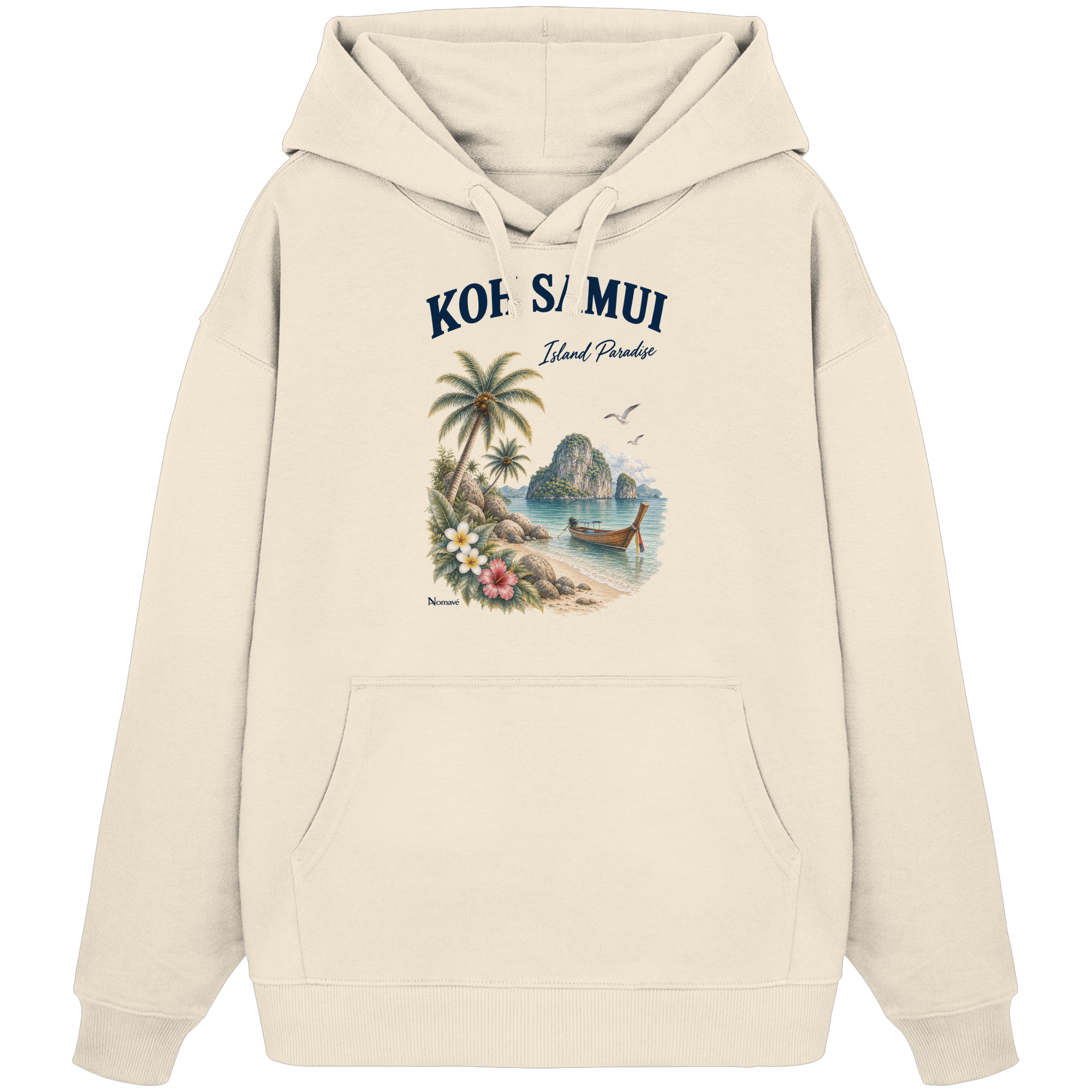 Koh Samui Thailand – Island Paradise – Tropical Vintage - Bio Oversize Hoodie