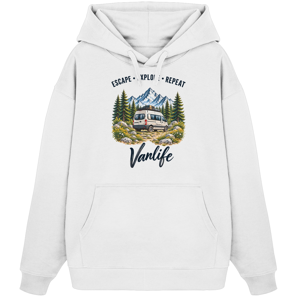Escape • Explore • Repeat – Vanlife - Bio Oversize Hoodie Kapuzenpullover