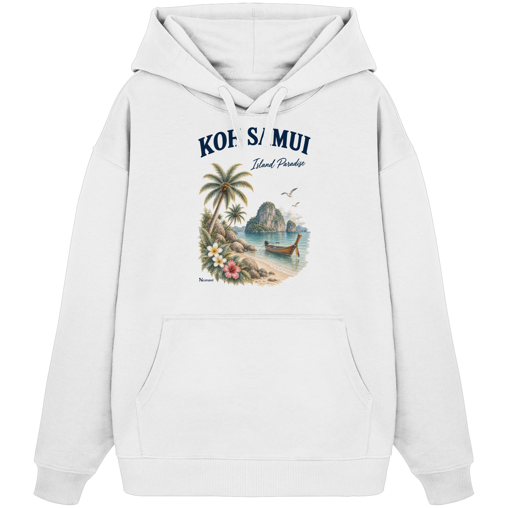 Koh Samui Thailand – Island Paradise – Tropical Vintage - Bio Oversize Hoodie