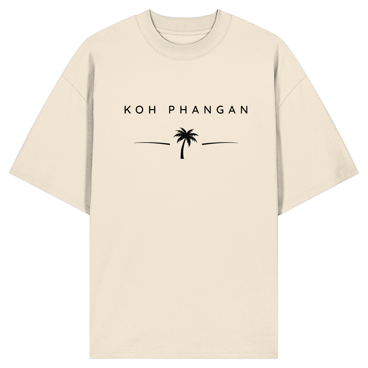 Koh Phangan – Minimal Palm - Organic Oversize Shirt