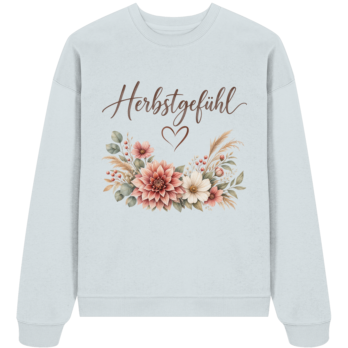 Herbstgefühl – Autumn Bloom - Organic Oversize Sweatshirt