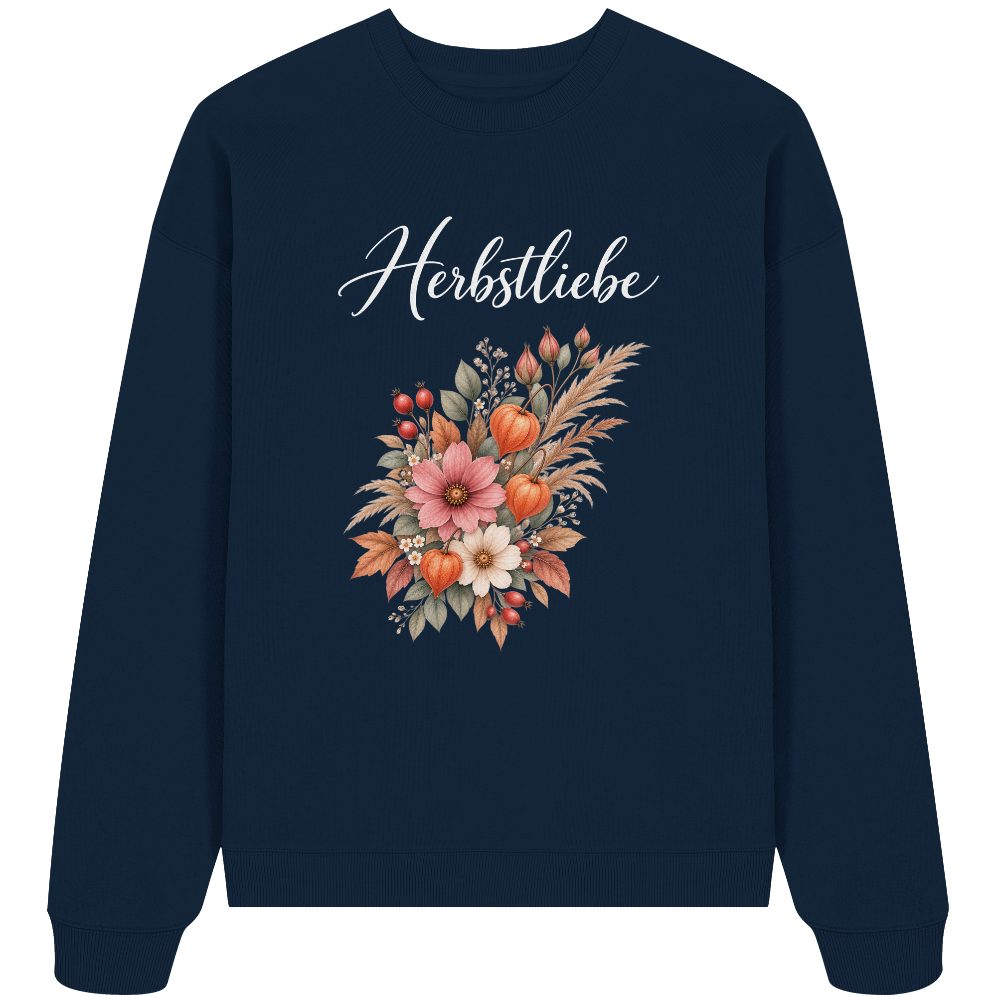 Autumn Garden - Dark Edition - - Organic Oversize Sweatshirt