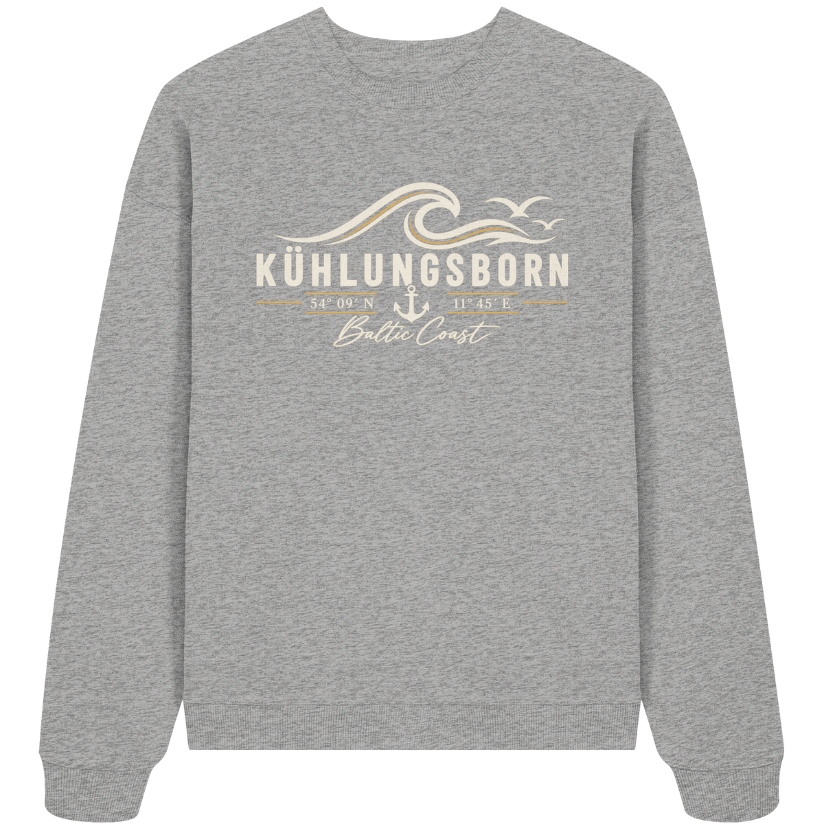 Kühlungsborn – Baltic Coast - Dark Edition - Organic Oversize Sweatshirt