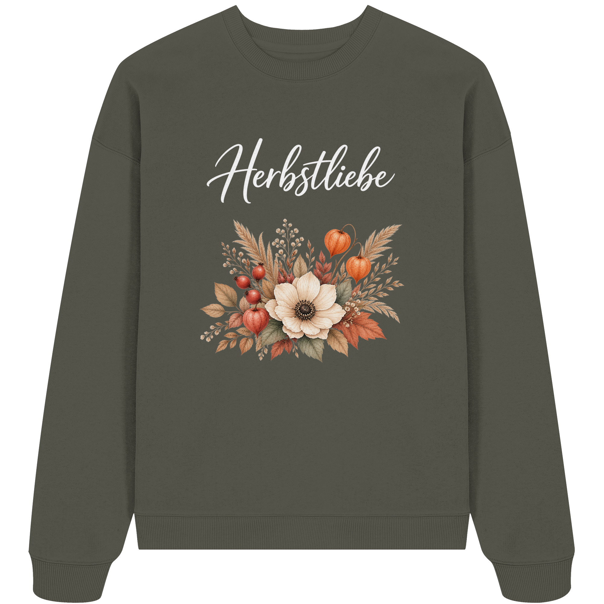 Herbstliebe – Golden Harvest - Dark Edition - - Organic Oversize Sweatshirt