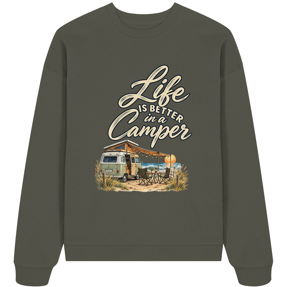 Life is better in a Camper - Organic Oversize Sweatshirt