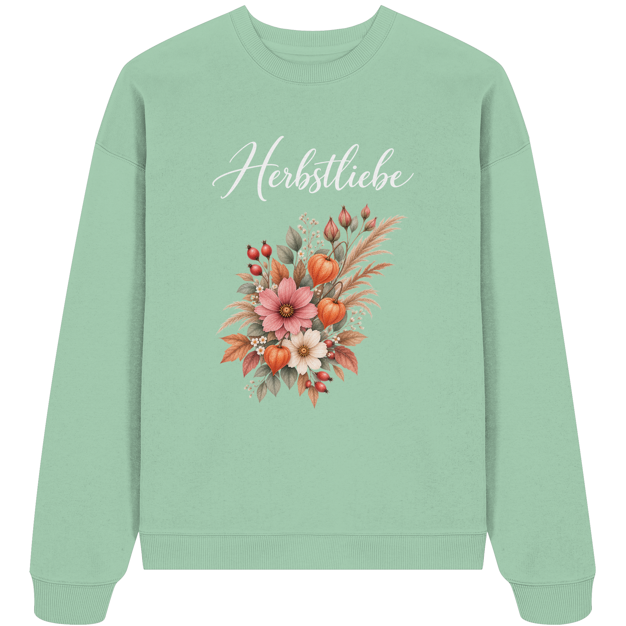 Autumn Garden - Dark Edition - - Organic Oversize Sweatshirt