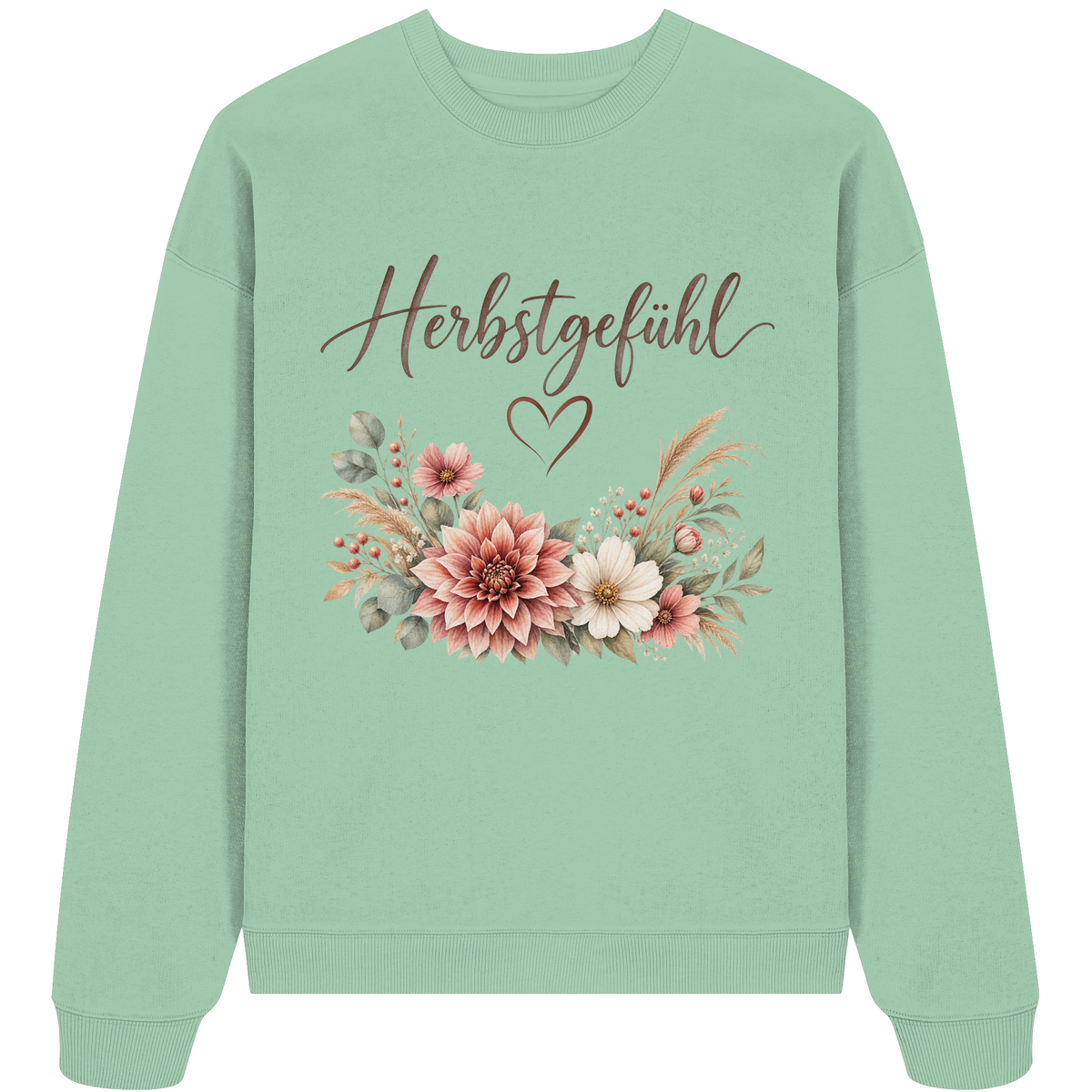 Herbstgefühl – Autumn Bloom - Organic Oversize Sweatshirt