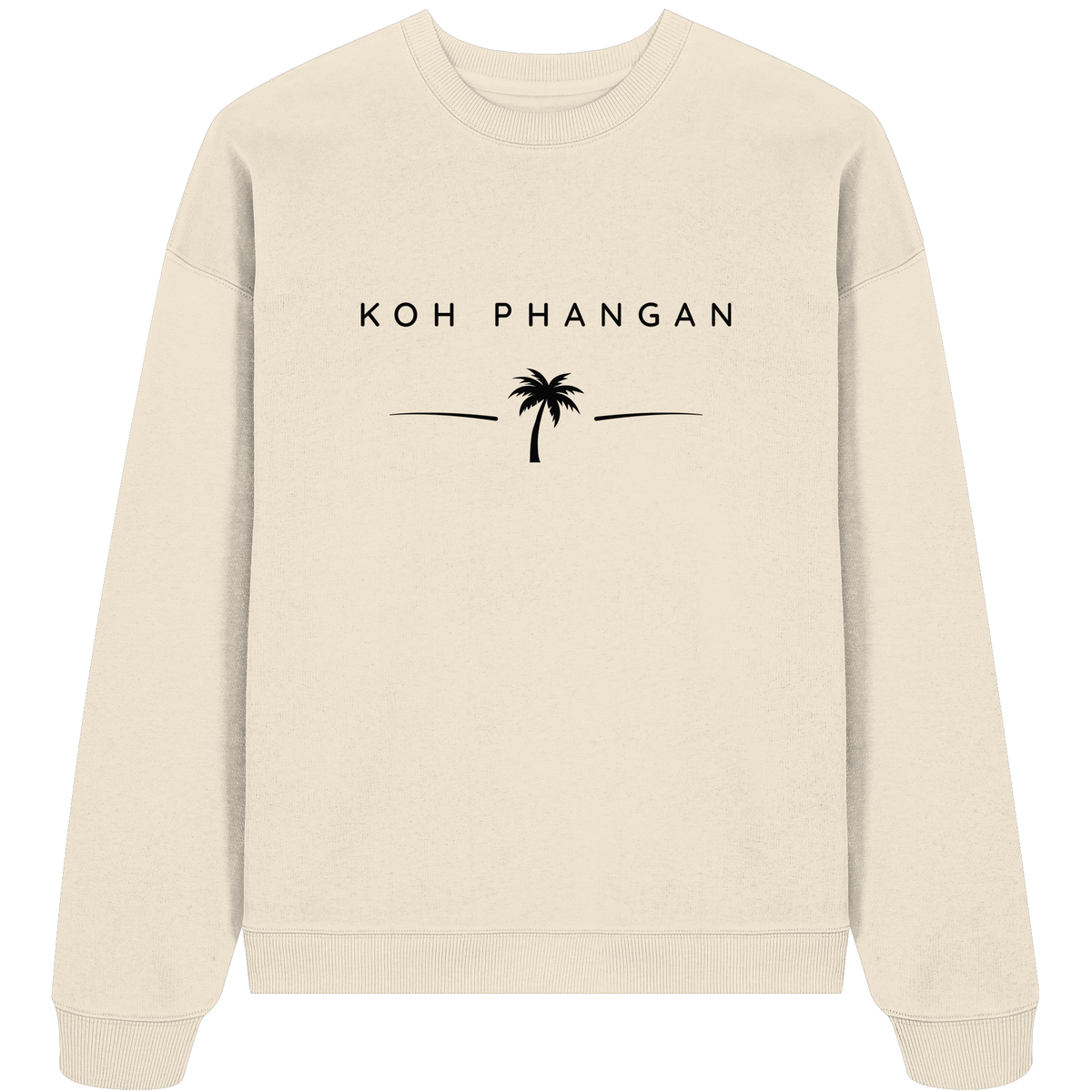 Koh Phangan – Minimal Palm - Organic Oversize Sweatshirt