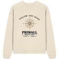 Follow the Coast – Priwall Kompass - Organic Oversize Sweatshirt