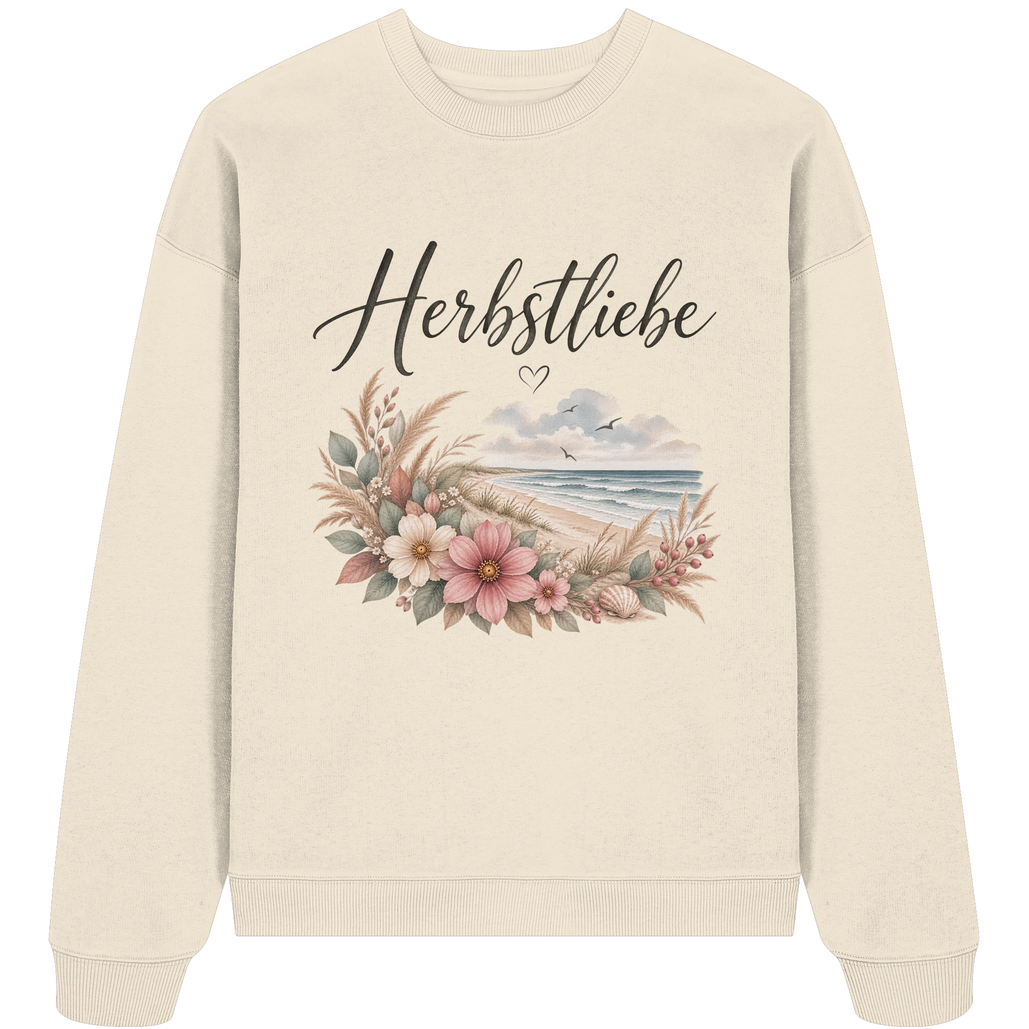Autumn Coast – Herbstliebe am Meer - - Organic Oversize Sweatshirt