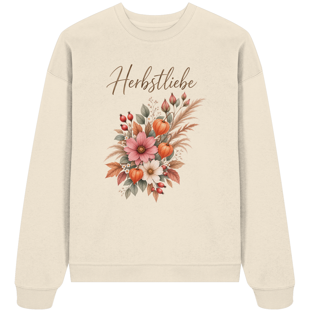 Autumn Garden – Florale Herbstliebe - Bio Oversize Sweatshirt
