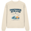 Original-Mockup 1: Unisex Bio-Oversize-Sweatshirt in Natural Raw mit Timmendorfer Strand – Baltic Sea Frontprint.
