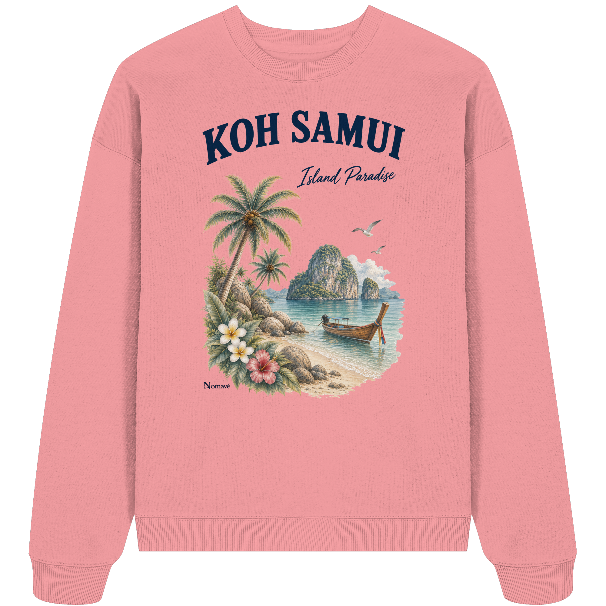 Koh Samui Thailand – Island Paradise – Tropical Vintage - Bio Oversize Sweatshirt
