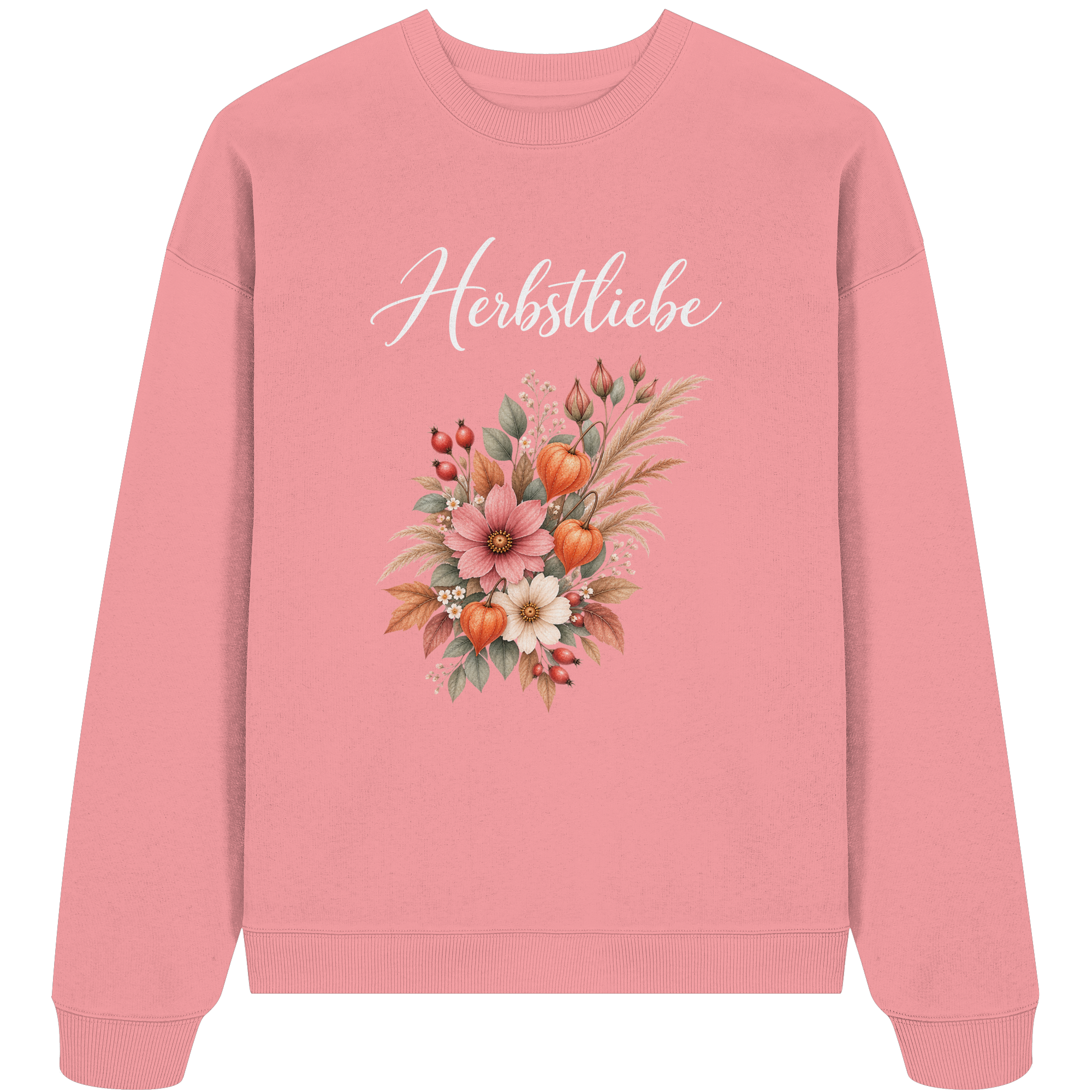 Autumn Garden - Dark Edition - - Organic Oversize Sweatshirt