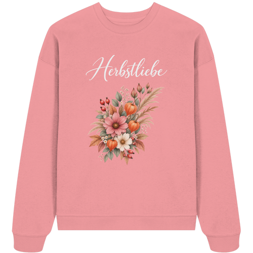 Autumn Garden - Dark Edition - - Organic Oversize Sweatshirt