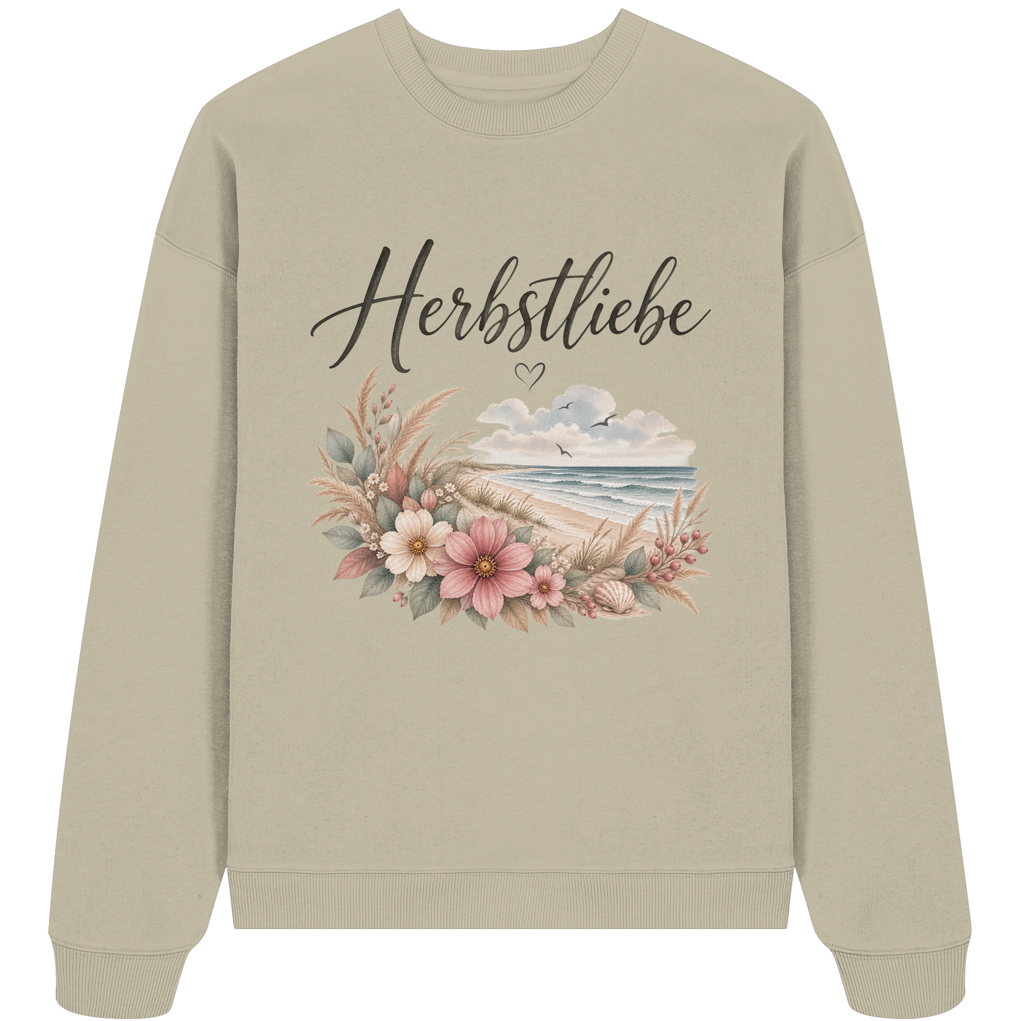 Autumn Coast – Herbstliebe am Meer - - Organic Oversize Sweatshirt
