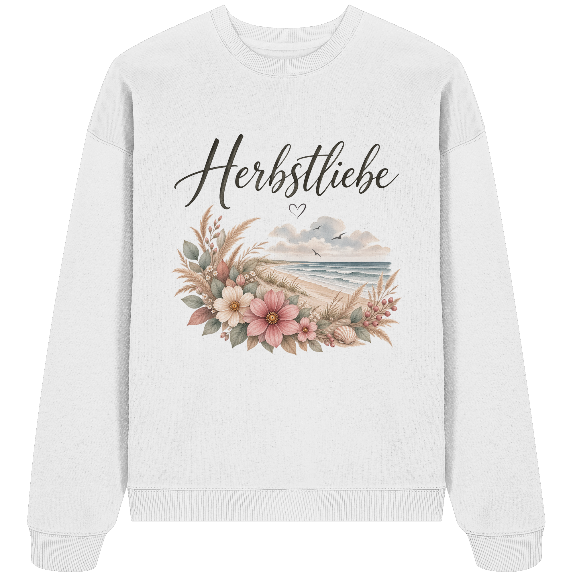 Autumn Coast – Herbstliebe am Meer - - Organic Oversize Sweatshirt