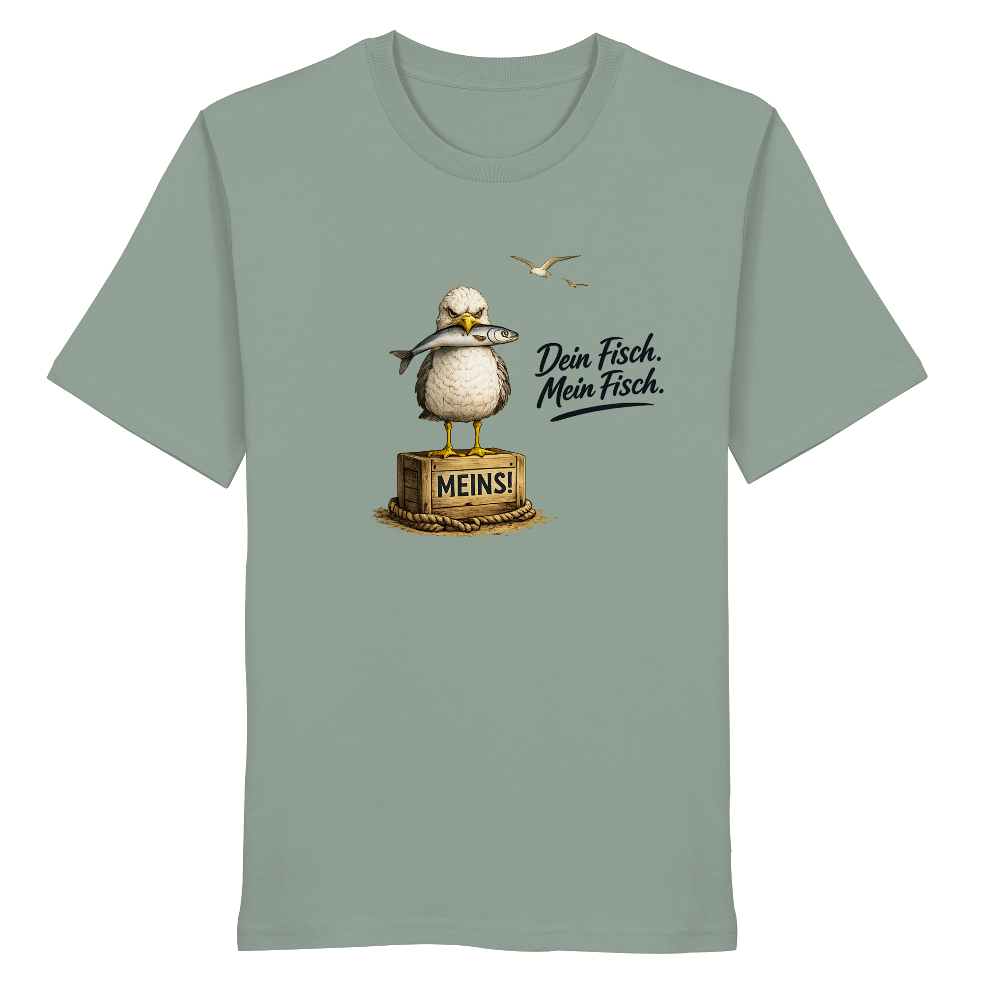 Alpha - Möwe mit Meinung – Dein Fisch. Mein Fisch. | Bio T - Shirt