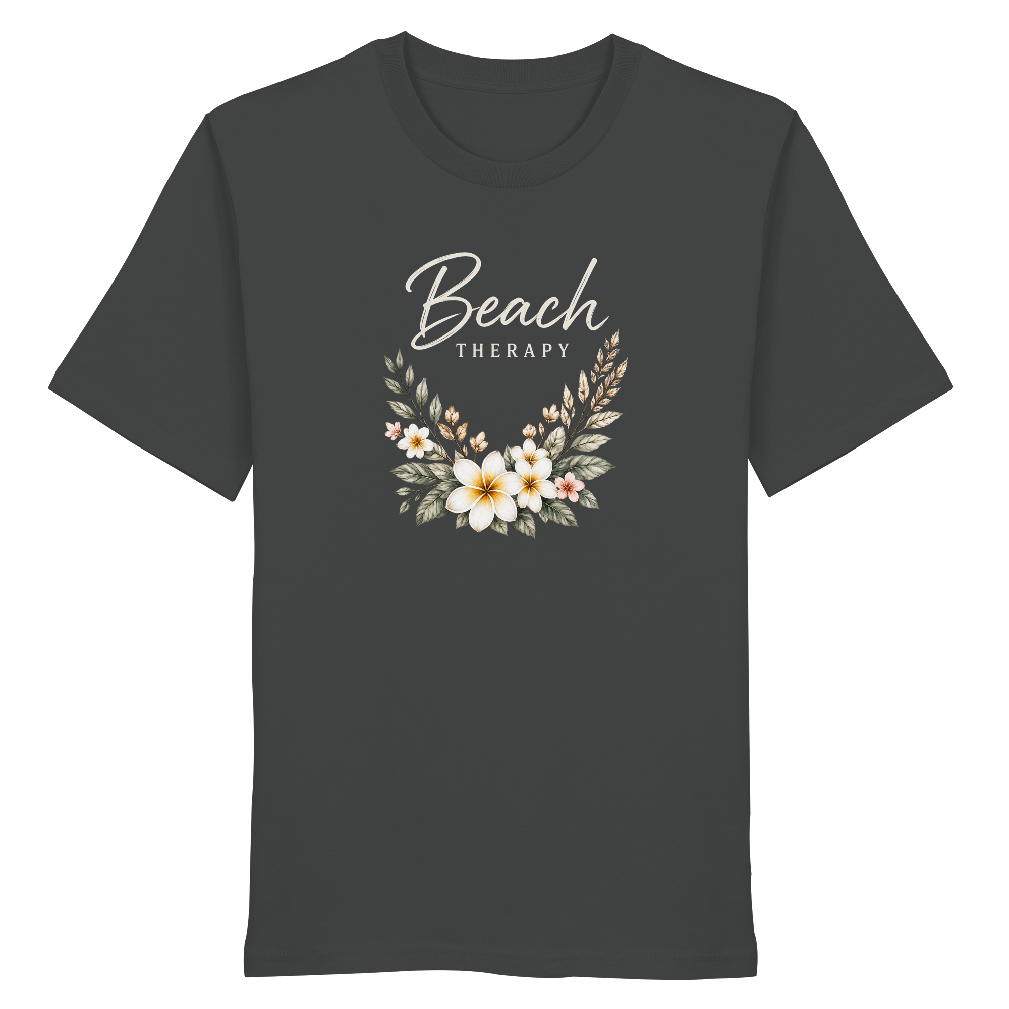 Beach Therapy – Floral Collection | Helle Schrift  - Organic Shirt