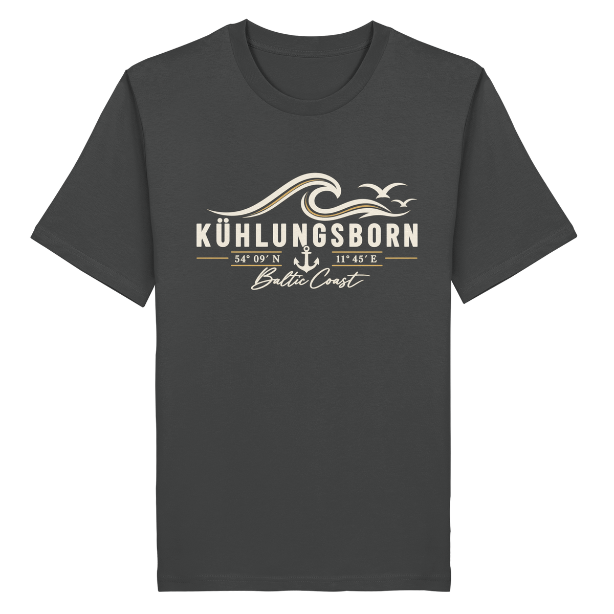 Kühlungsborn – Baltic Coast - Dark Edition - T-Shirt 100% Bio Baumwolle
