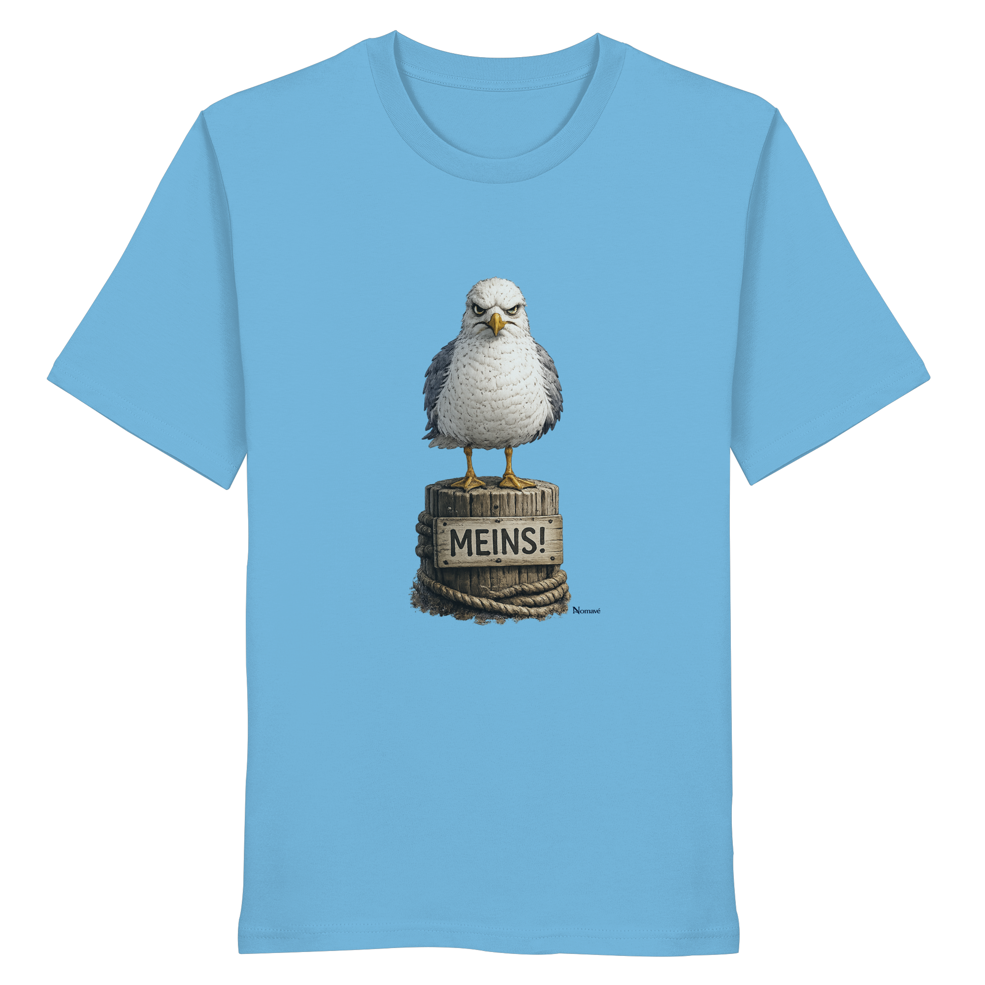 Möwe mit Meinung – MEINS! | - Organic Shirt