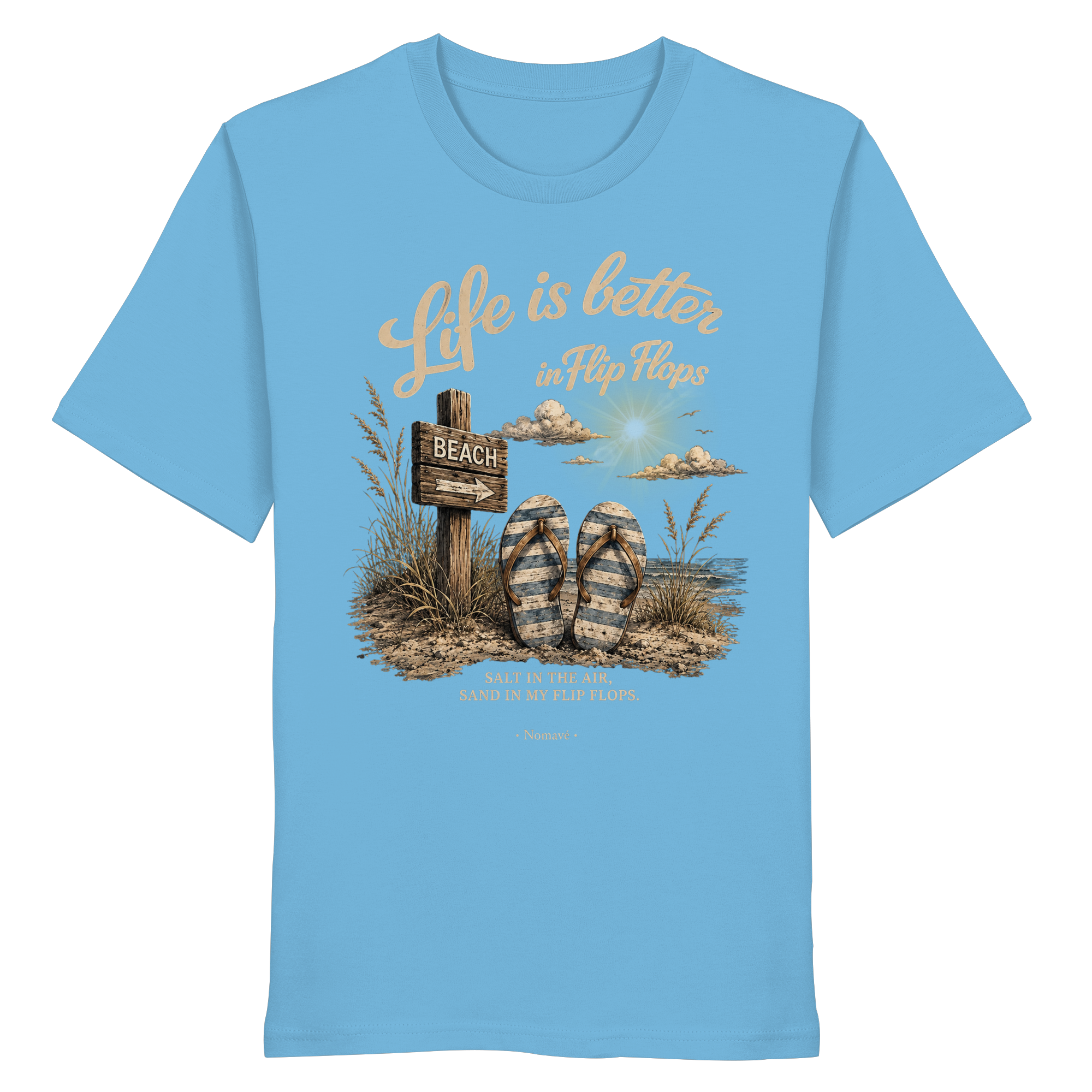 Life is better in Flip-Flops – Dark Edition | Bio T-Shirt