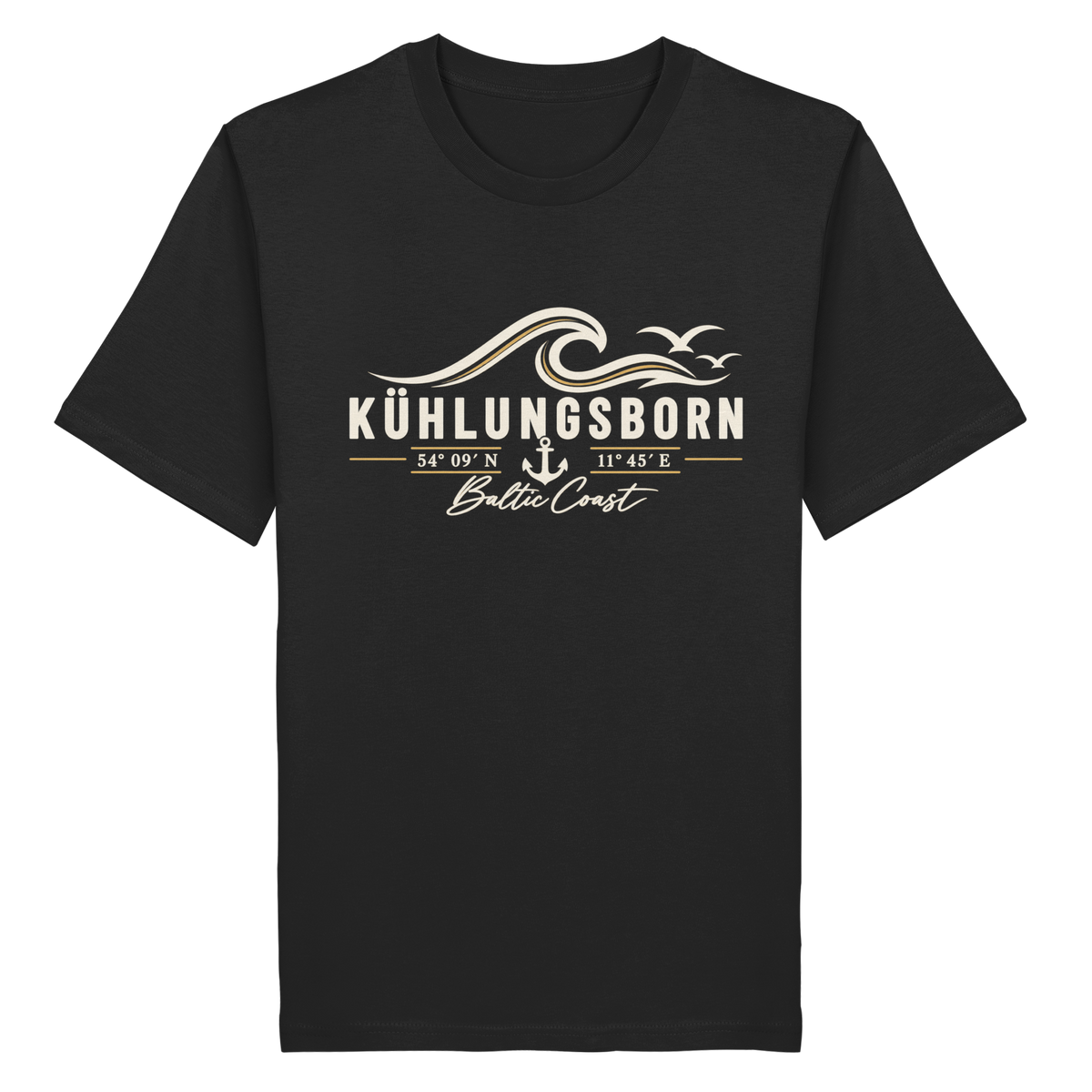 Kühlungsborn – Baltic Coast - Dark Edition - T-Shirt 100% Bio Baumwolle