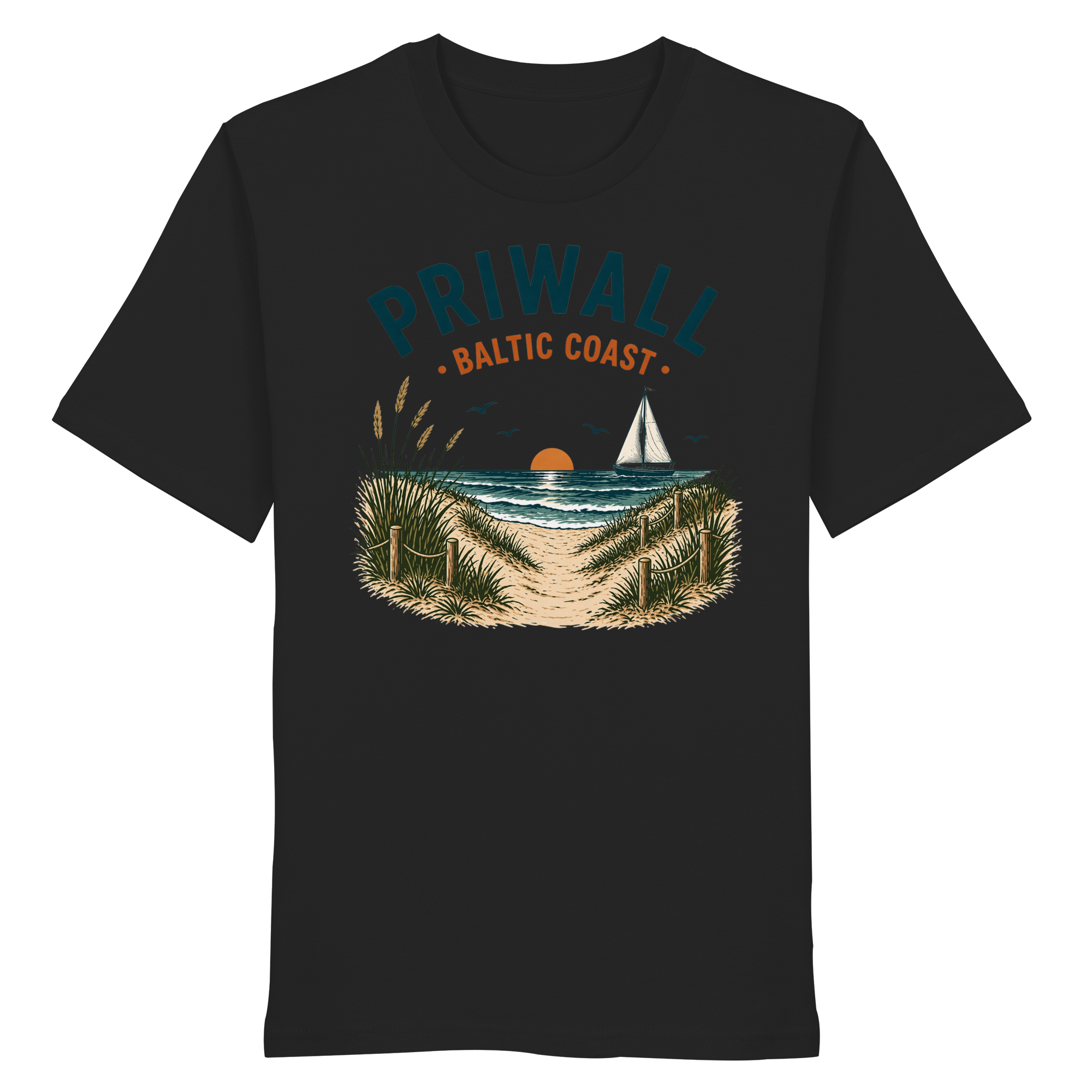 Ostsee T-Shirt – Priwall Vibes Baltic Coast – Sommer Strand Shirt Unisex