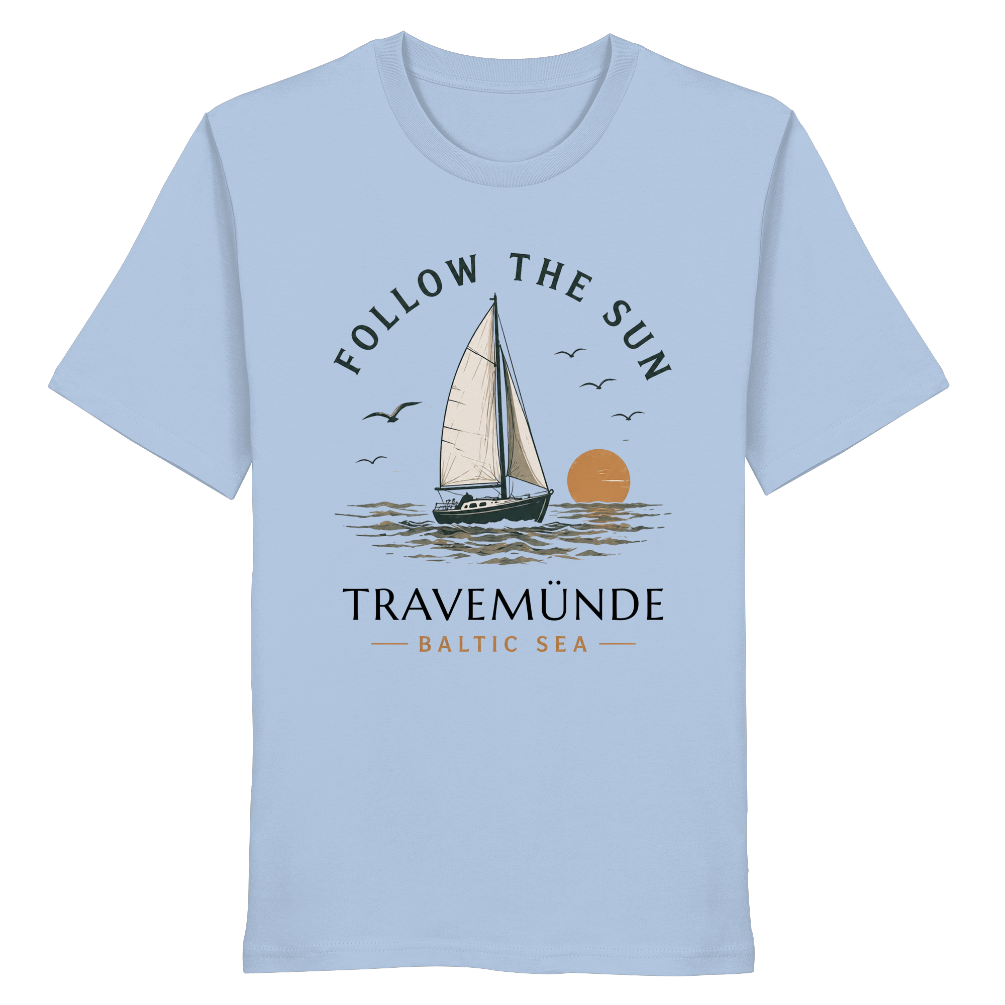 Travemünde Follow The Sun Shirt – Ostsee Bio Baumwolle