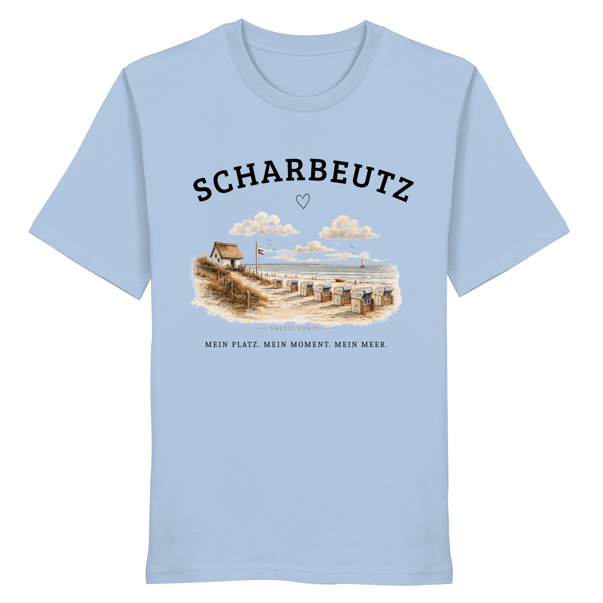 Scharbeutz Ostsee Shirt – Strandhaus am Meer – Bio T-Shirt Unisex
