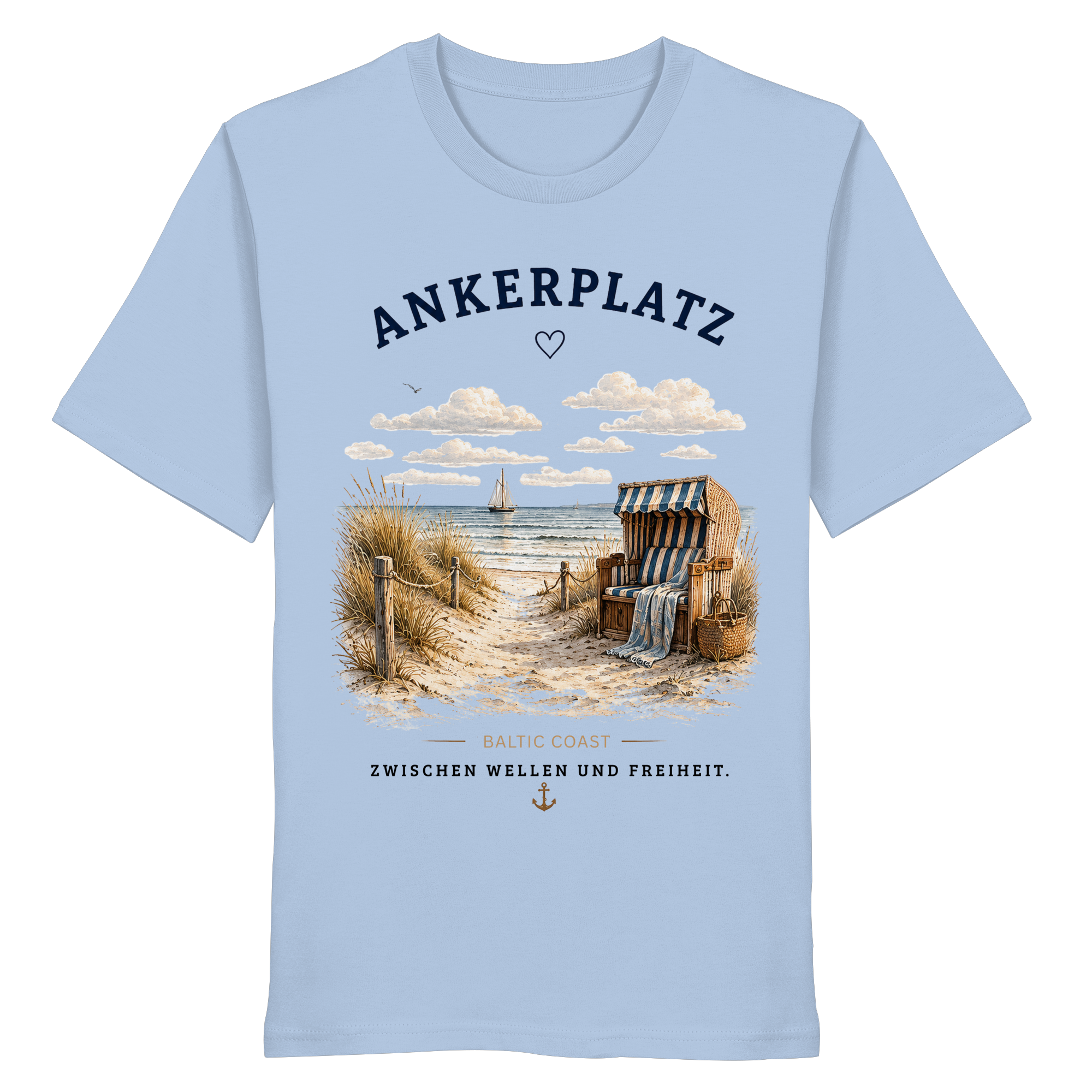 Ankerplatz Ostsee Shirt – Küstengefühl Organic T-Shirt Unisex