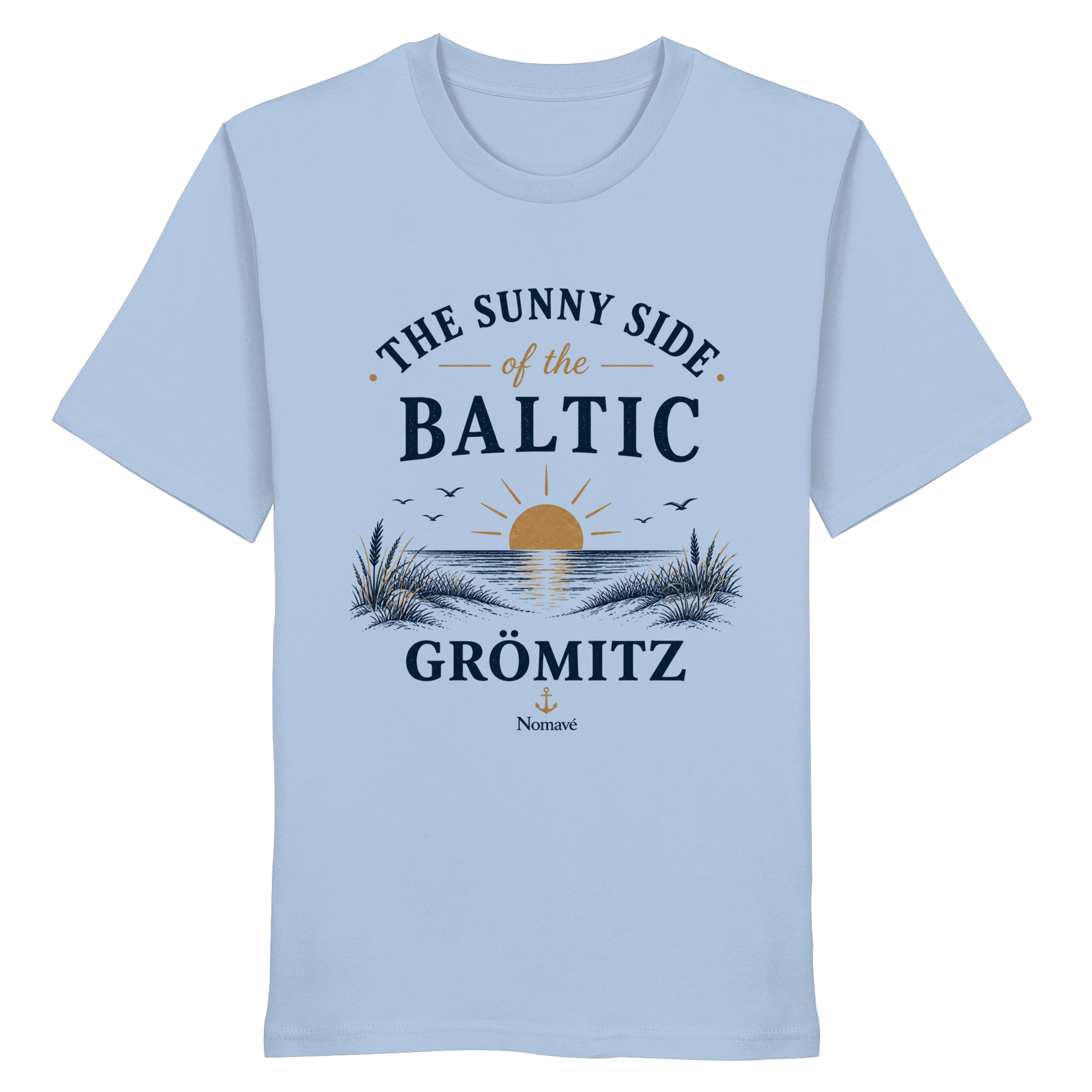 Grömitz - The Sunny Side - Sonnenseite Ostsee Bio T - Shirt