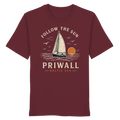 Follow the Sun Shirt – Priwall Ostsee – Organic Unisex (Dark Collection)