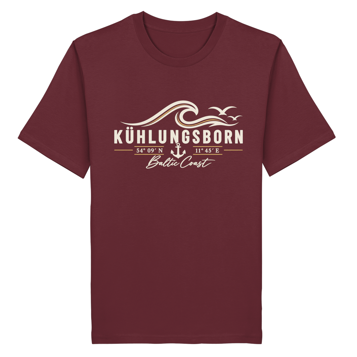 Kühlungsborn – Baltic Coast - Dark Edition - T-Shirt 100% Bio Baumwolle