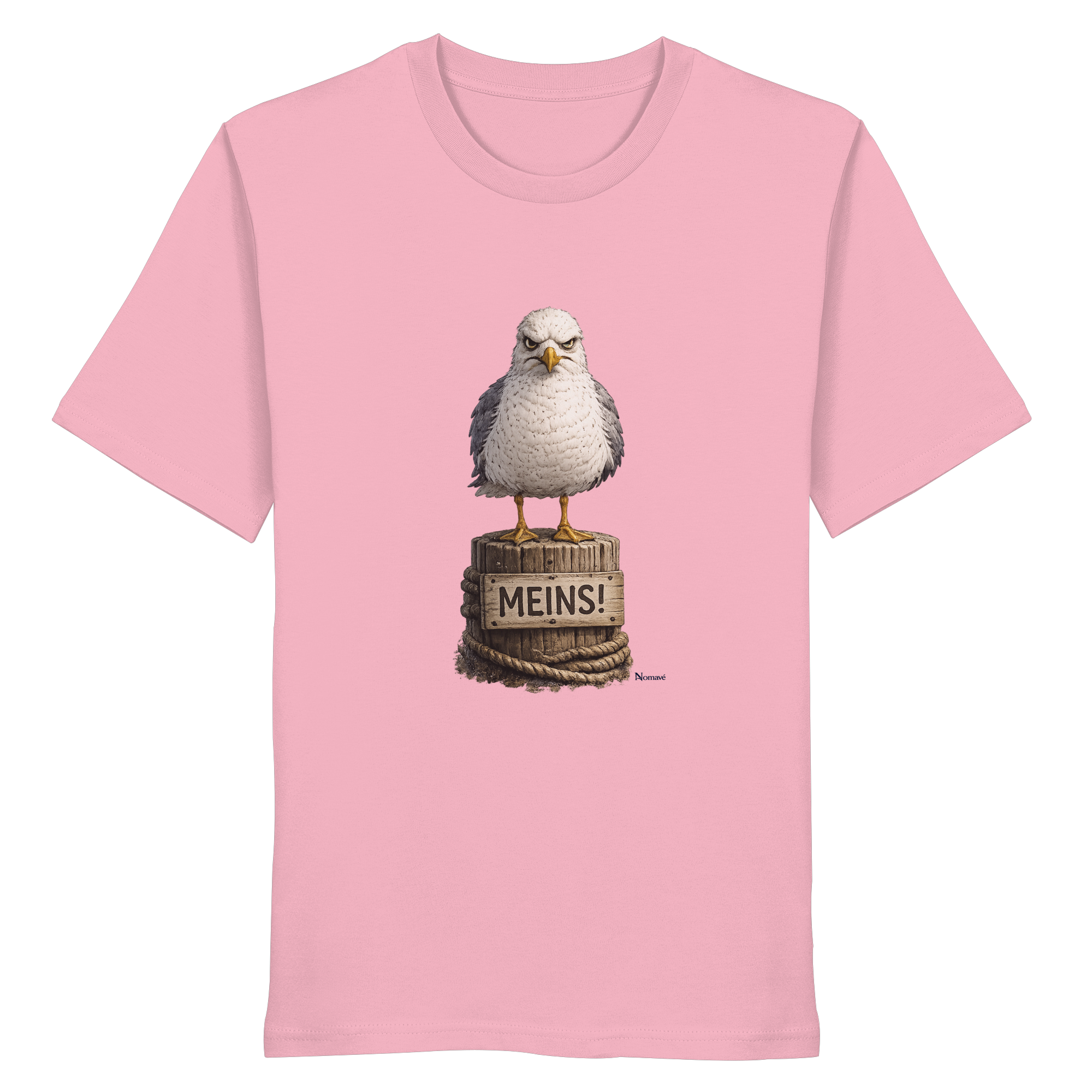 Möwe mit Meinung – MEINS! | - Organic Shirt