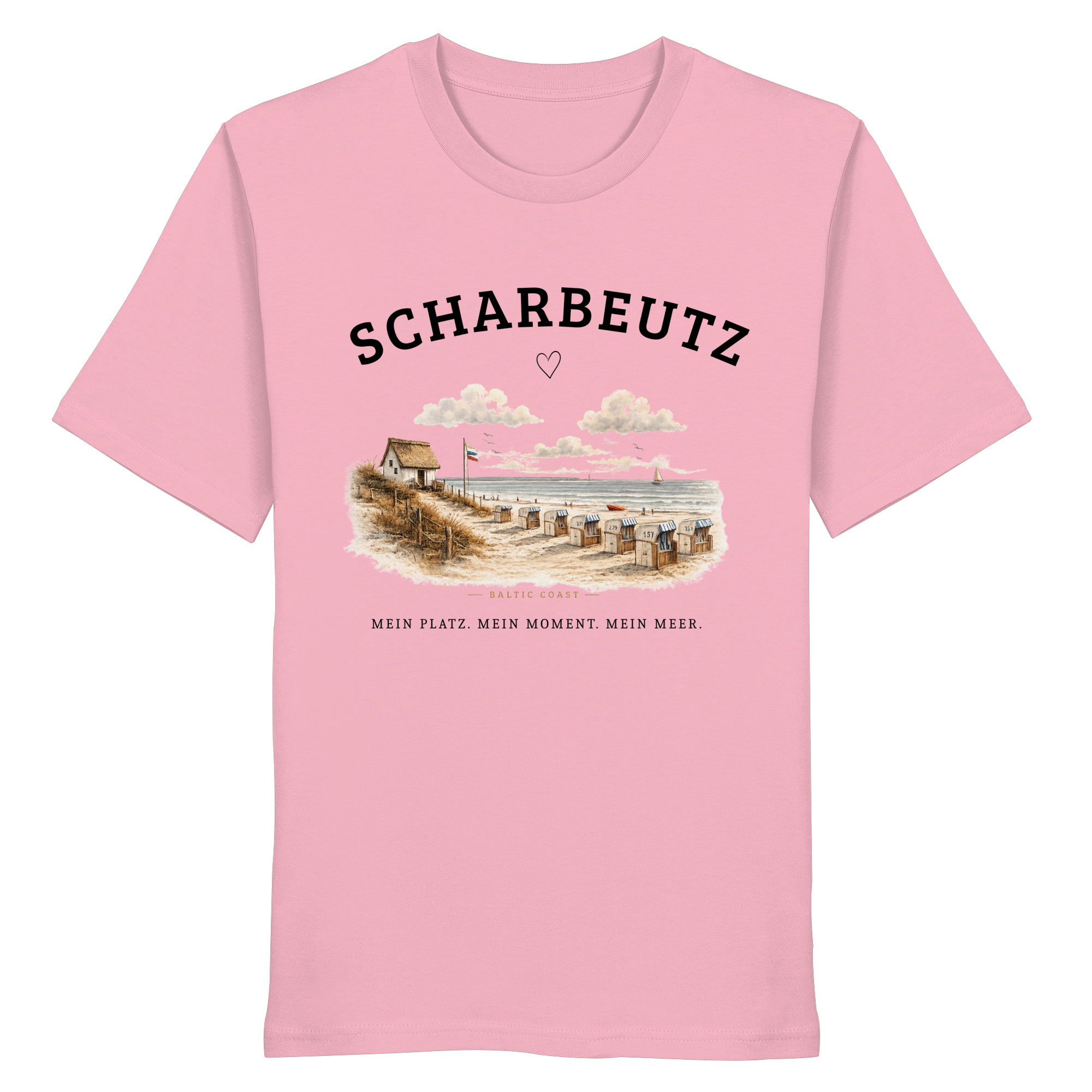 Scharbeutz Ostsee Shirt – Strandhaus am Meer – Bio T-Shirt Unisex