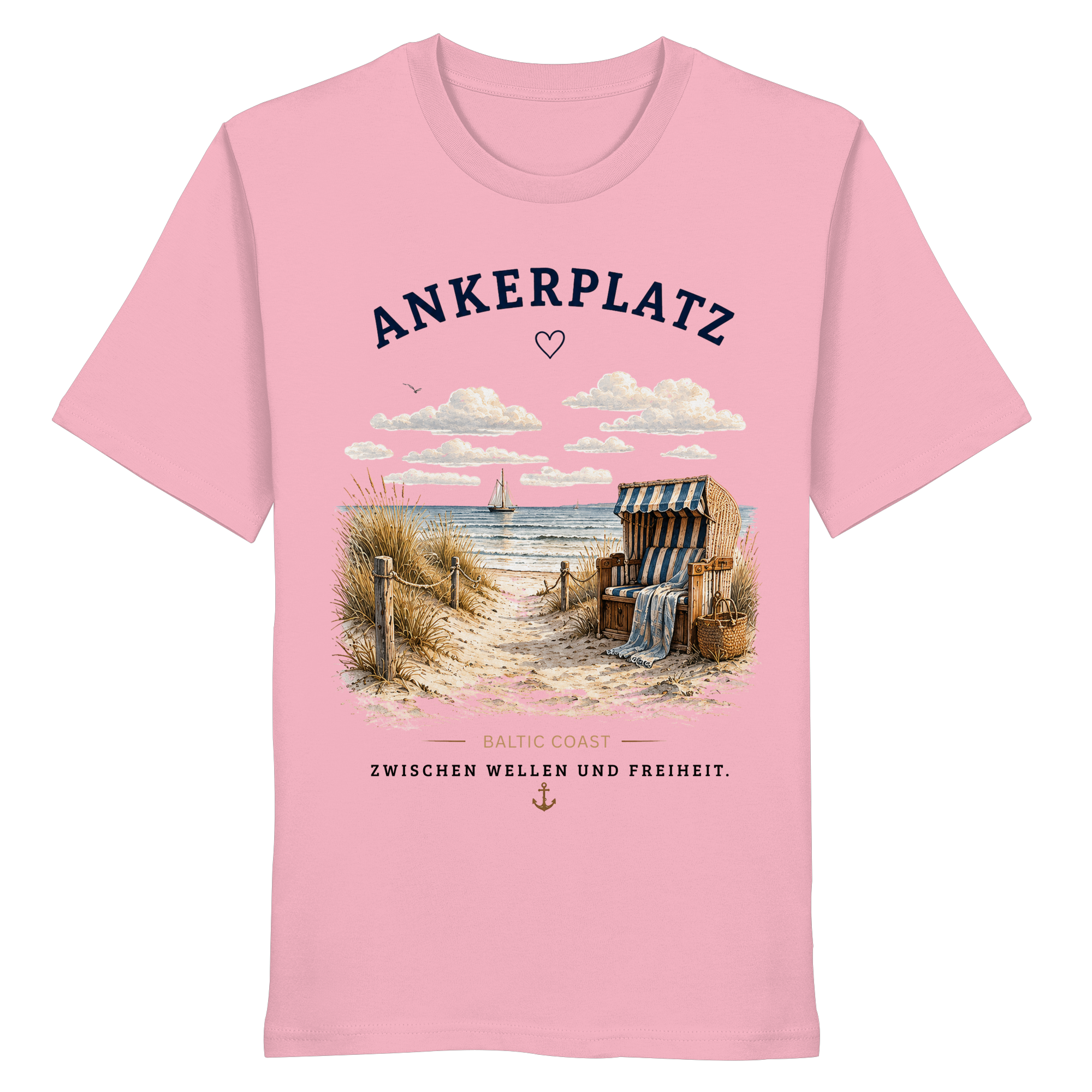 Ankerplatz Ostsee Shirt – Küstengefühl Organic T-Shirt Unisex