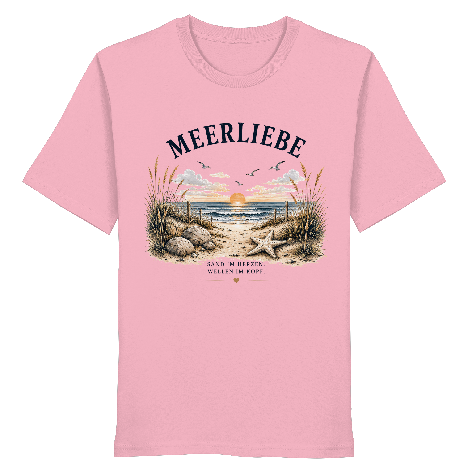 Meerliebe Shirt – Küstengefühl Sea & Soul – Bio T-Shirt Unisex