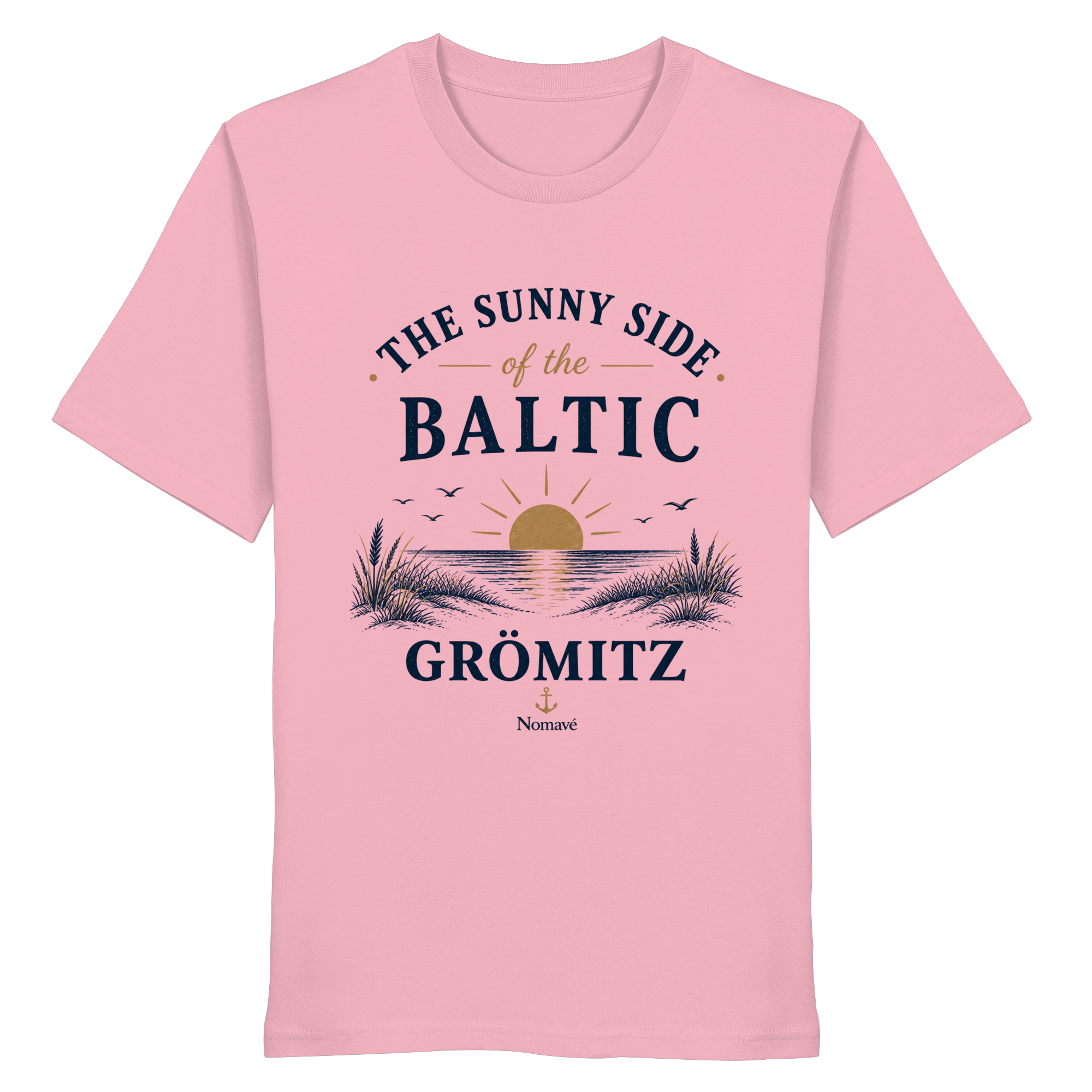 Grömitz - The Sunny Side - Sonnenseite Ostsee Bio T - Shirt