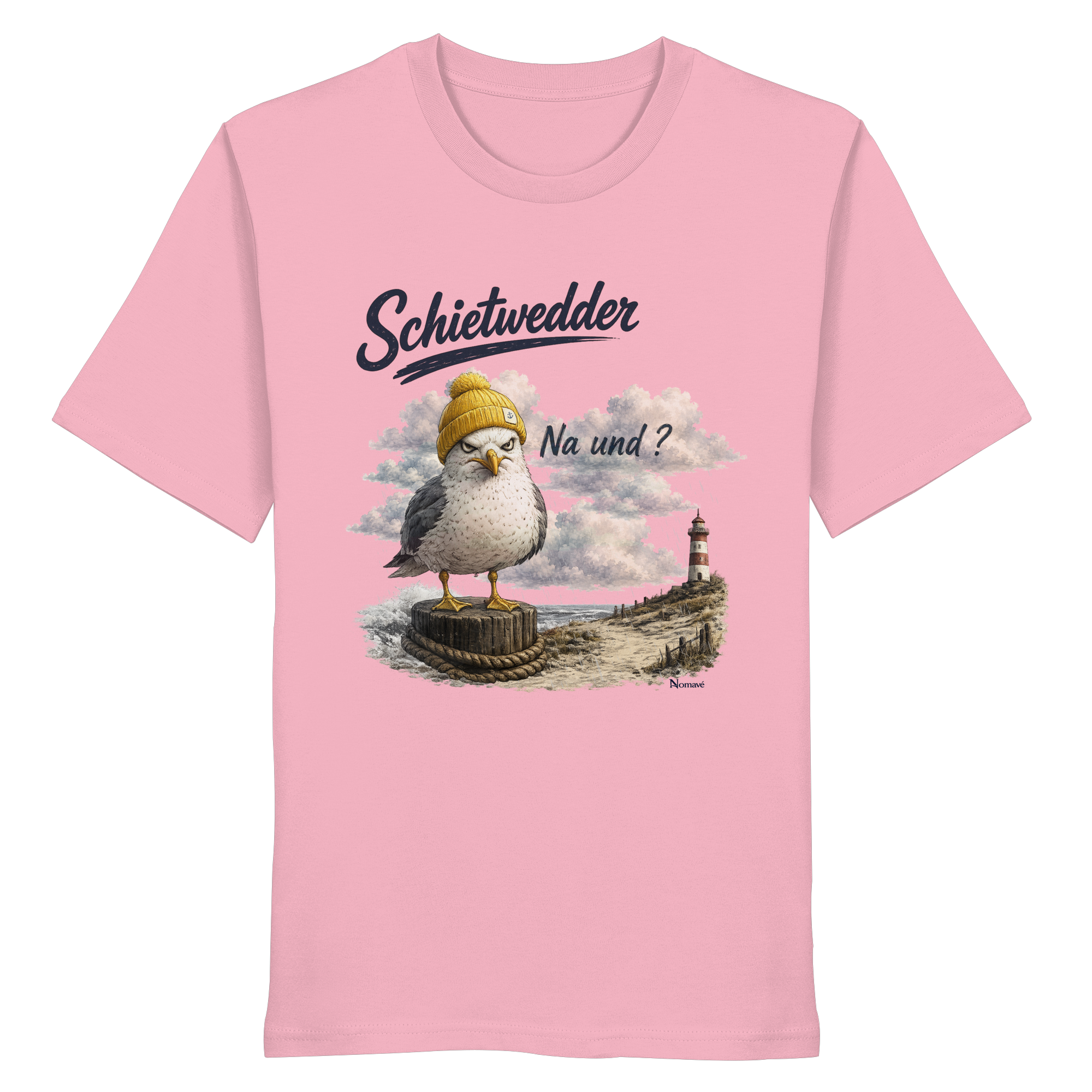 Alpha Möwe – Schietwedder? Na und! - Bio T - Shirt