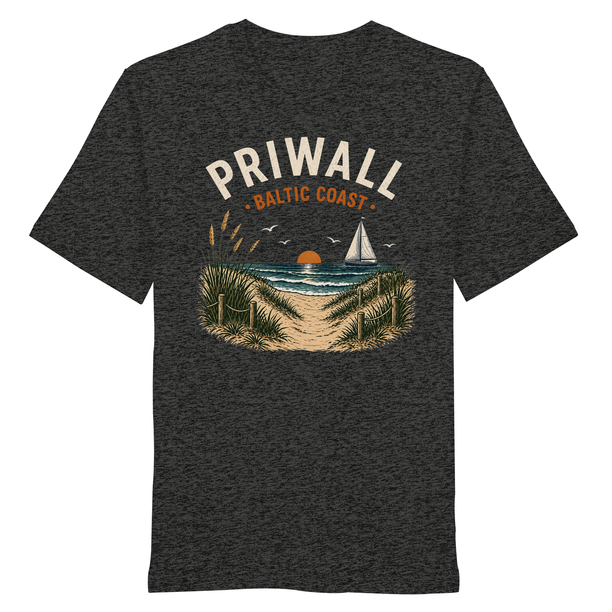 Priwall Baltic Coast Dark Edition – Premium Bio-T-Shirt