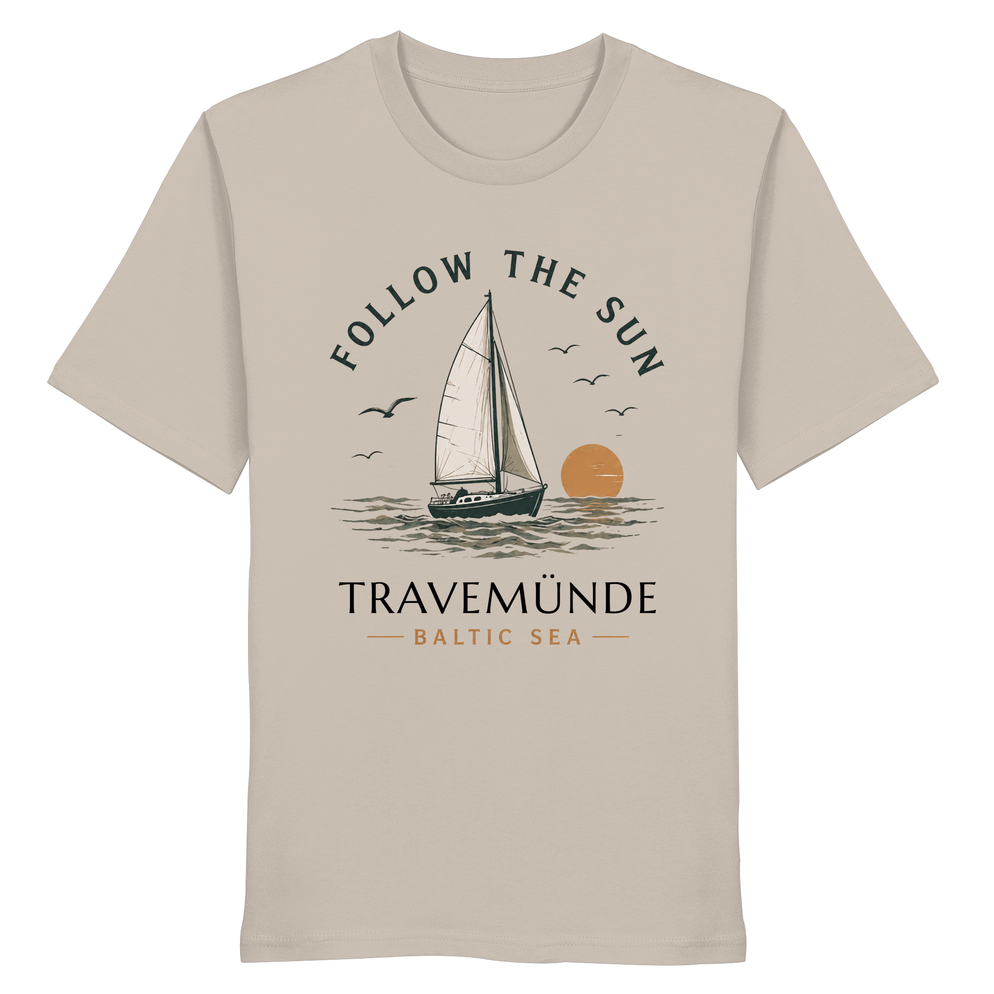 Travemünde Follow The Sun Shirt – Ostsee Bio Baumwolle