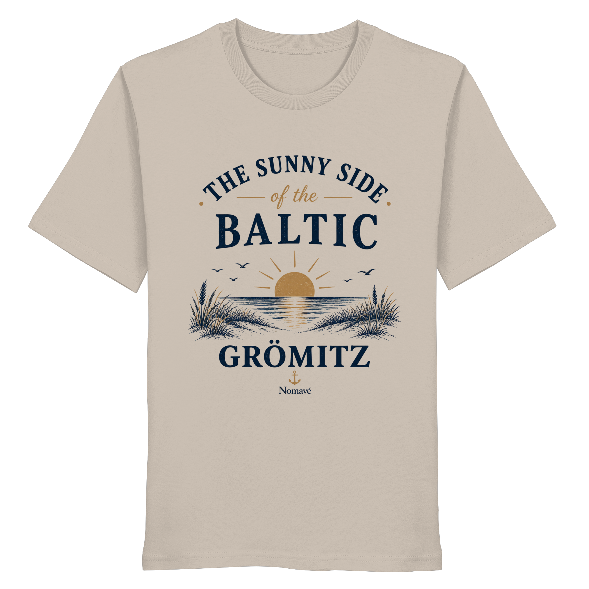 Grömitz - The Sunny Side - Sonnenseite Ostsee Bio T - Shirt