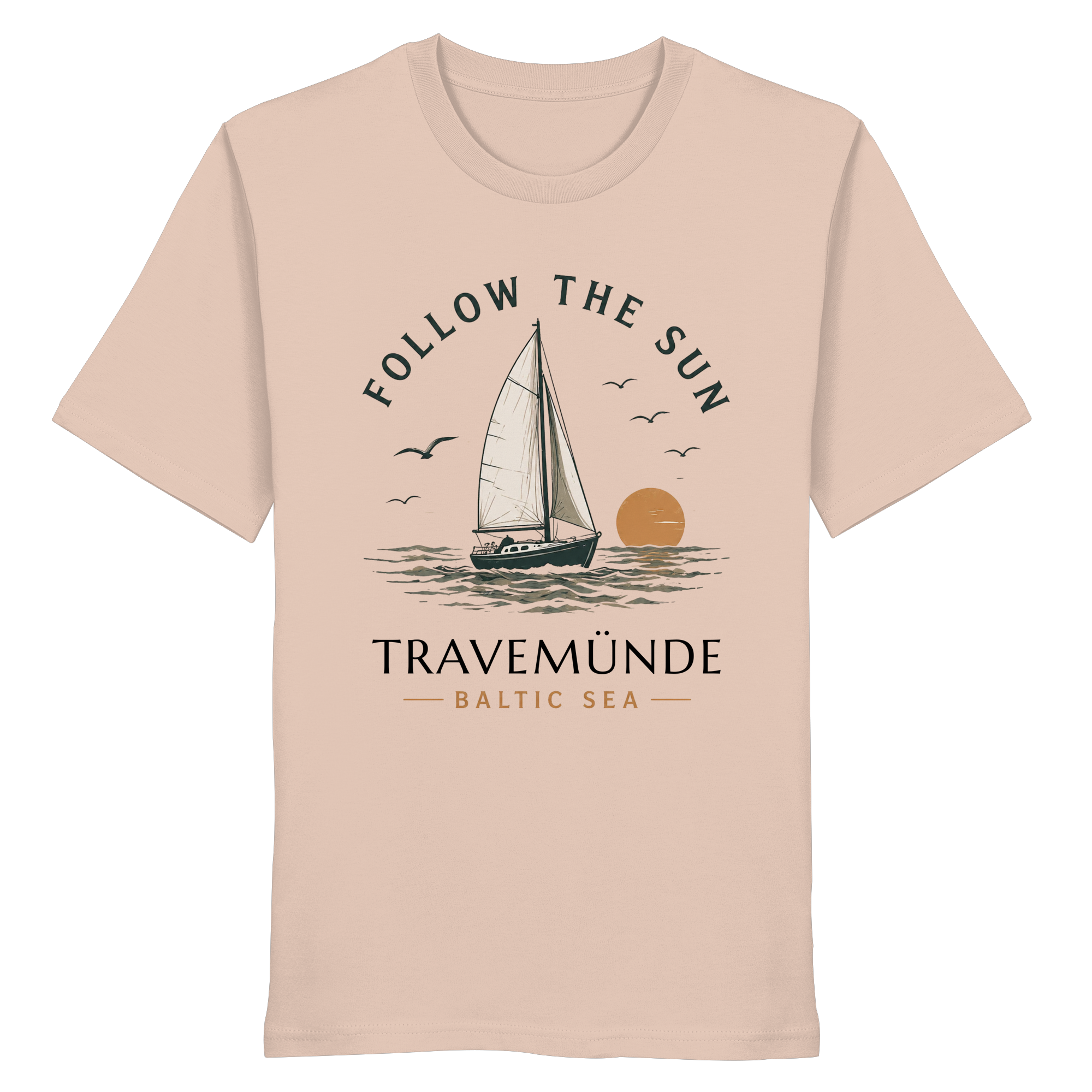 Travemünde Follow The Sun Shirt – Ostsee Bio Baumwolle
