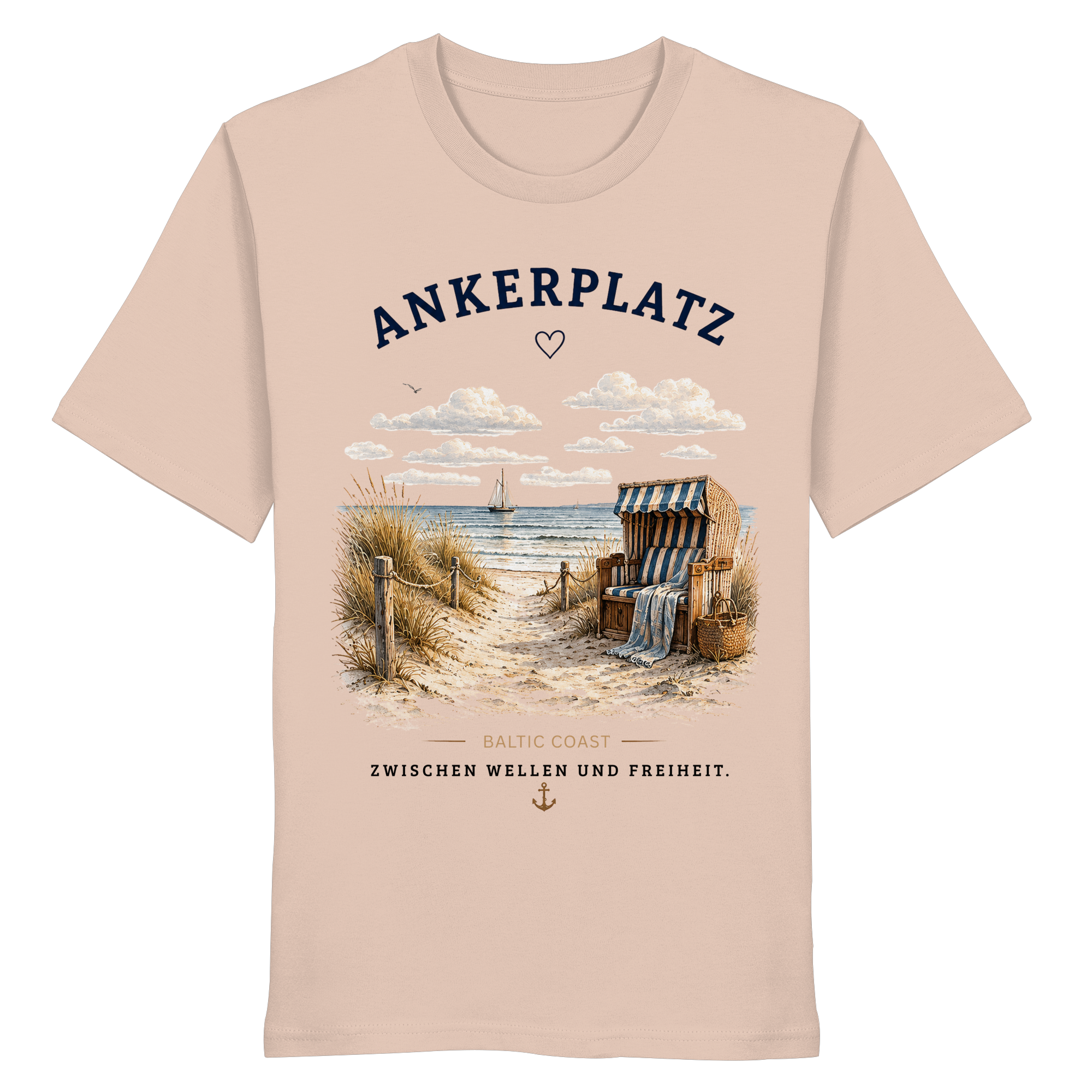 Ankerplatz Ostsee Shirt – Küstengefühl Organic T-Shirt Unisex