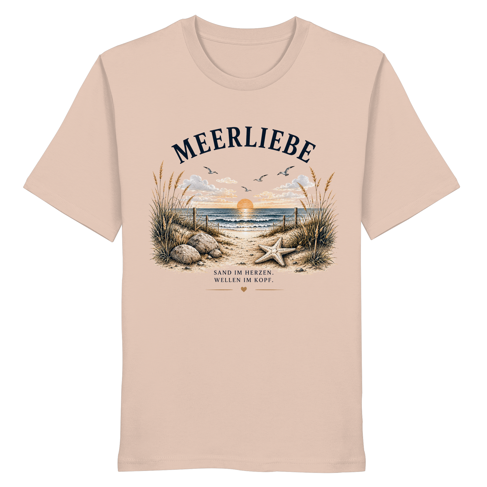 Meerliebe Shirt – Küstengefühl Sea & Soul – Bio T-Shirt Unisex