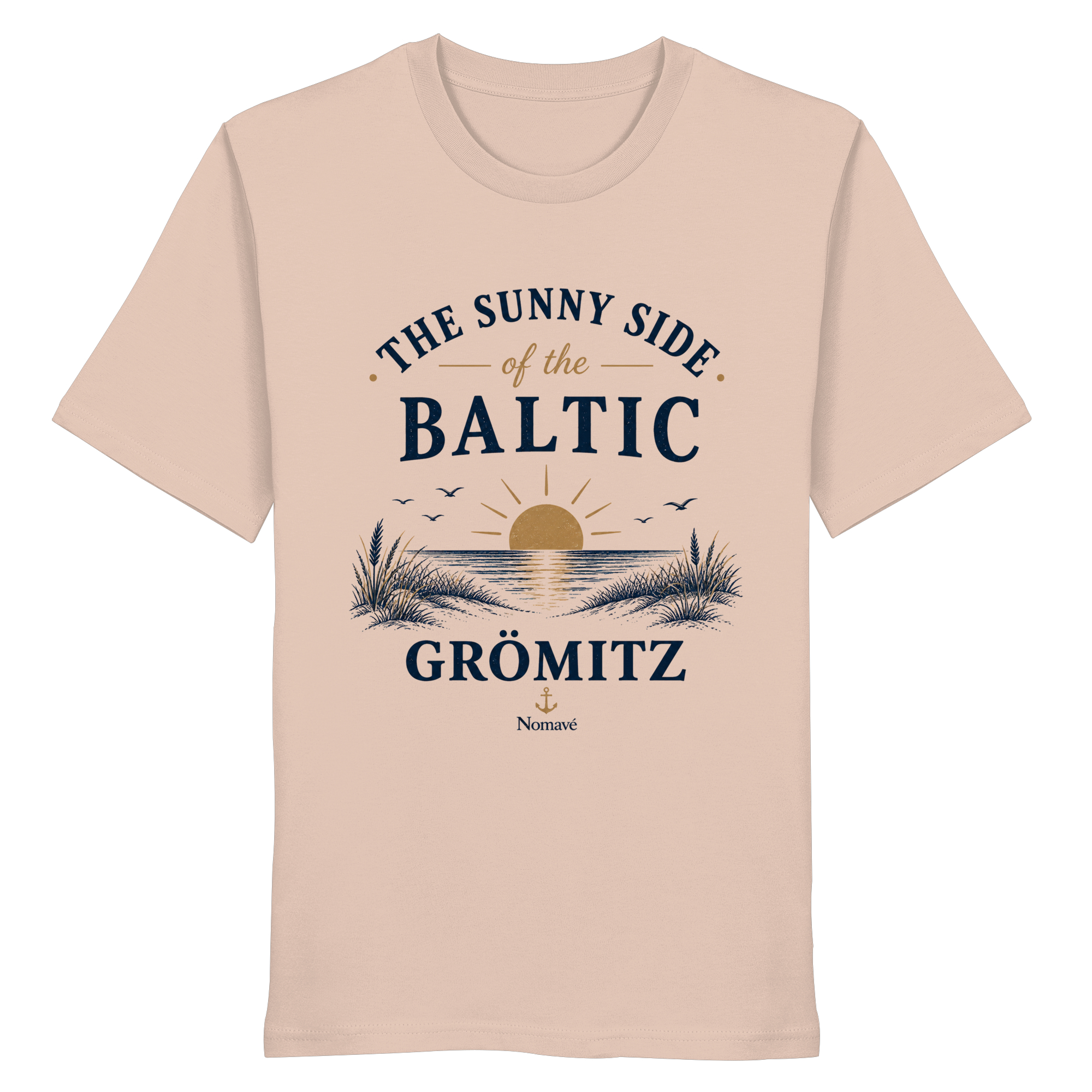Grömitz - The Sunny Side - Sonnenseite Ostsee Bio T - Shirt