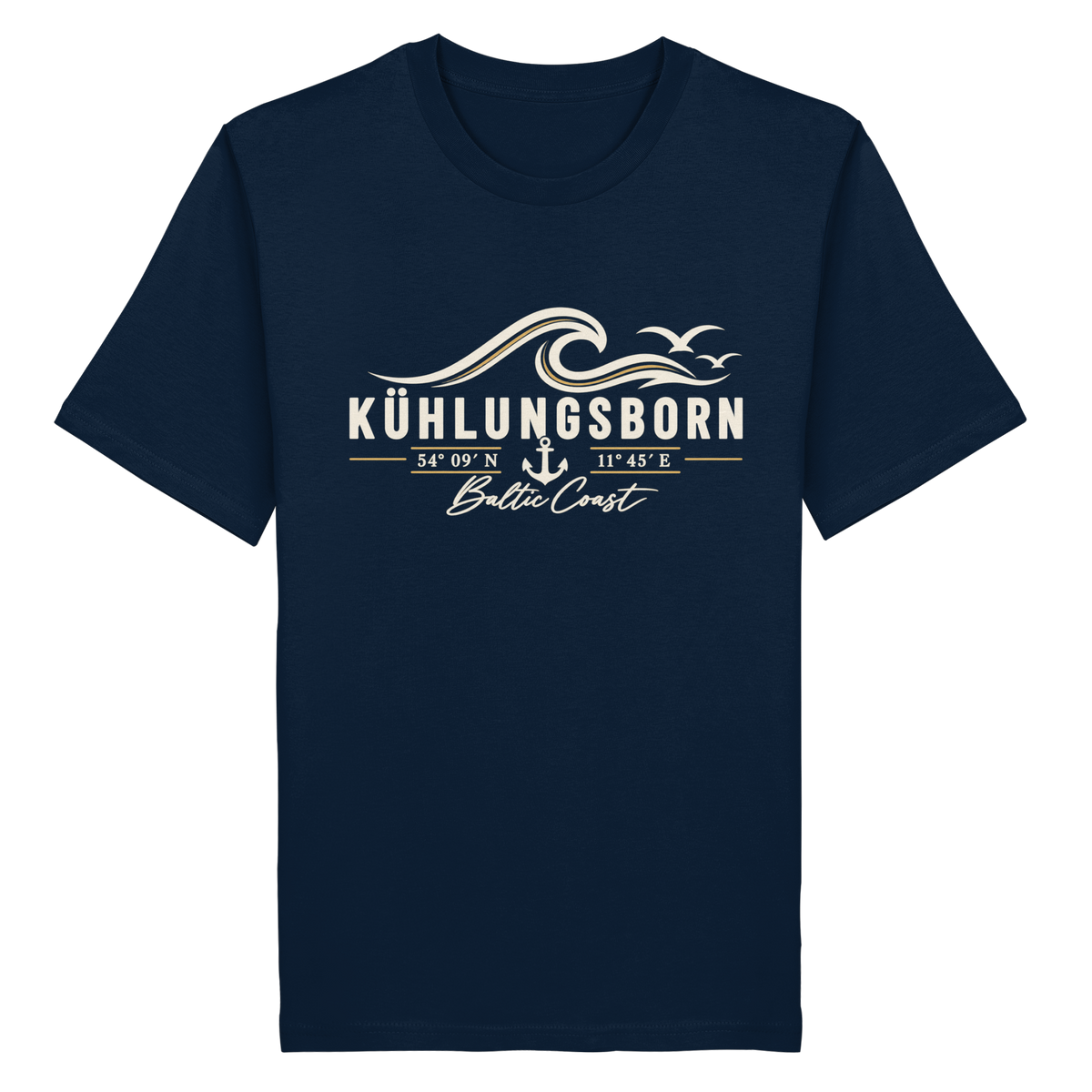 Kühlungsborn – Baltic Coast - Dark Edition - T-Shirt 100% Bio Baumwolle